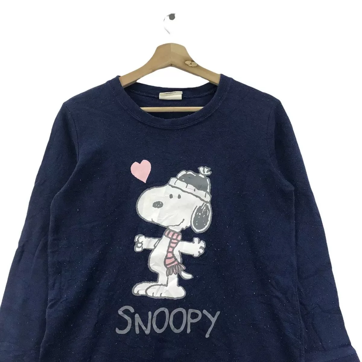 Peanuts Sweatshirts Vtg 90’ PEANUTS SNOOPY CARTOON Schulz Sweatshirt Pullover Blue