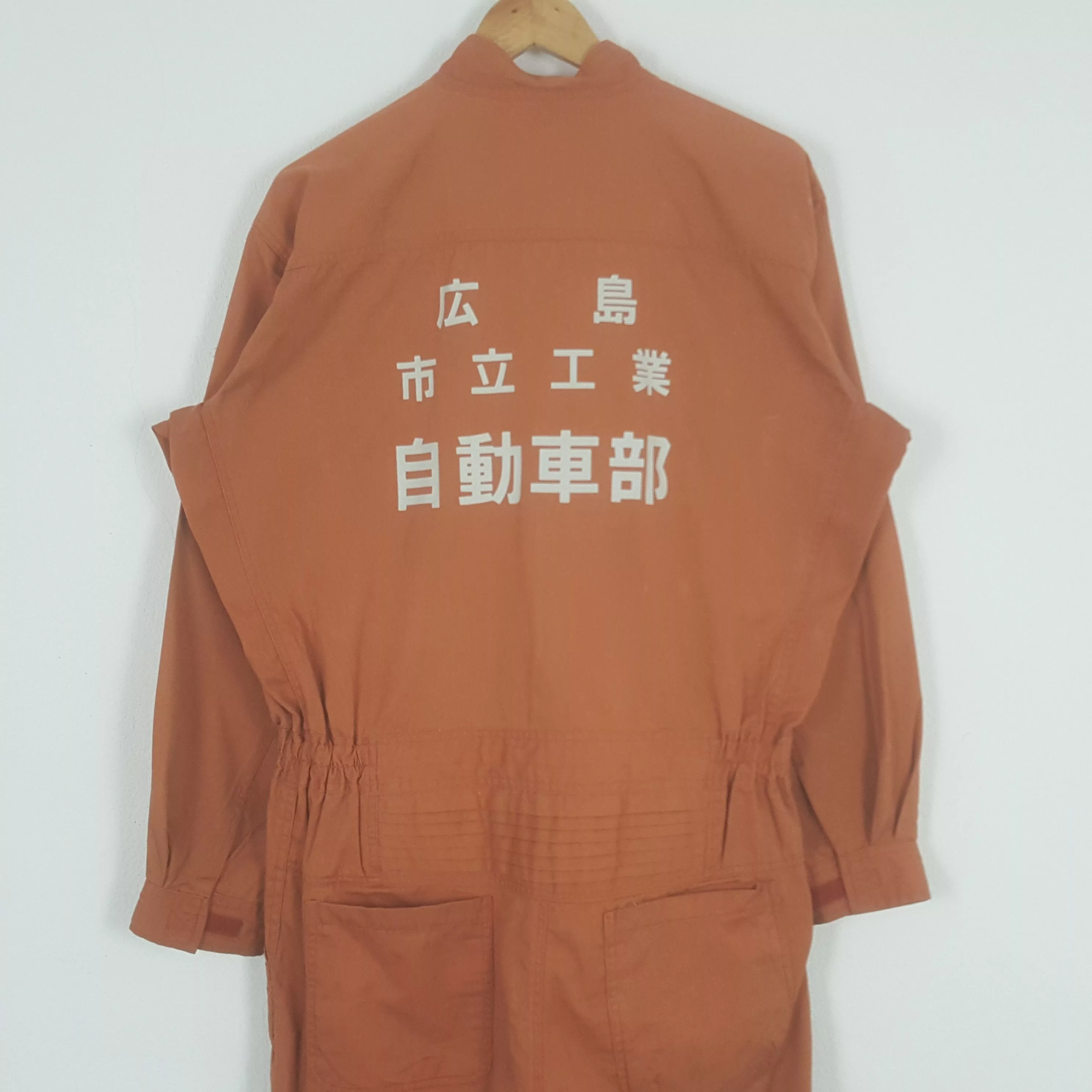 Nirvana Light Jackets Nirvana × Vintage Vintage Nirvana x Michelin Patches Work Coverall Jacket Orange Workwear