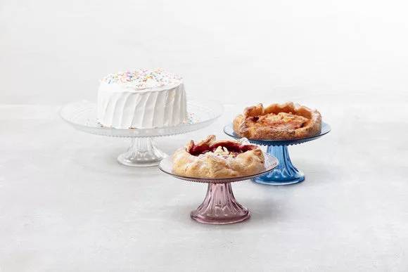 Jupiter Clear Cake Stand 13x13x4.3"       