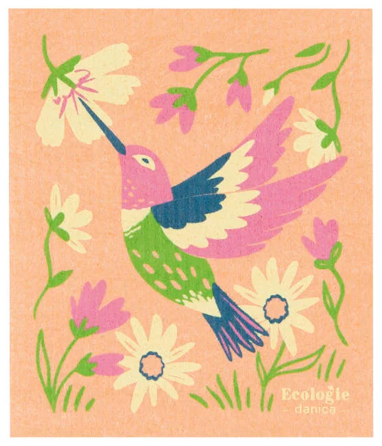 Hummingbird Swedish Dishtowel