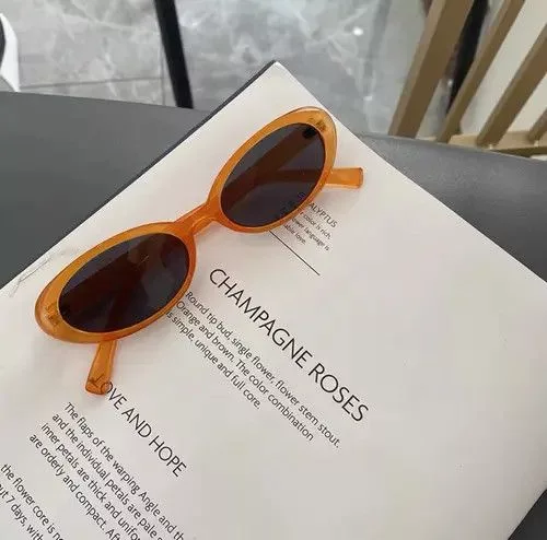 Designer Sunglasses Designer × Electric Visual Vintage round frame sunglasses Orange Streetwear