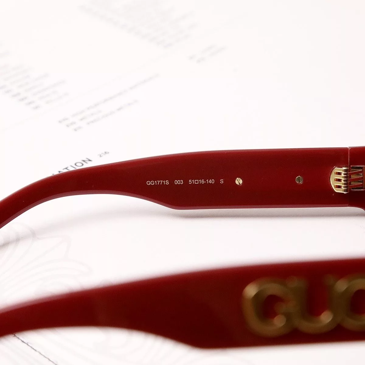 Gucci Sunglasses GUCCI GG1771S SUNGLASSES Red
