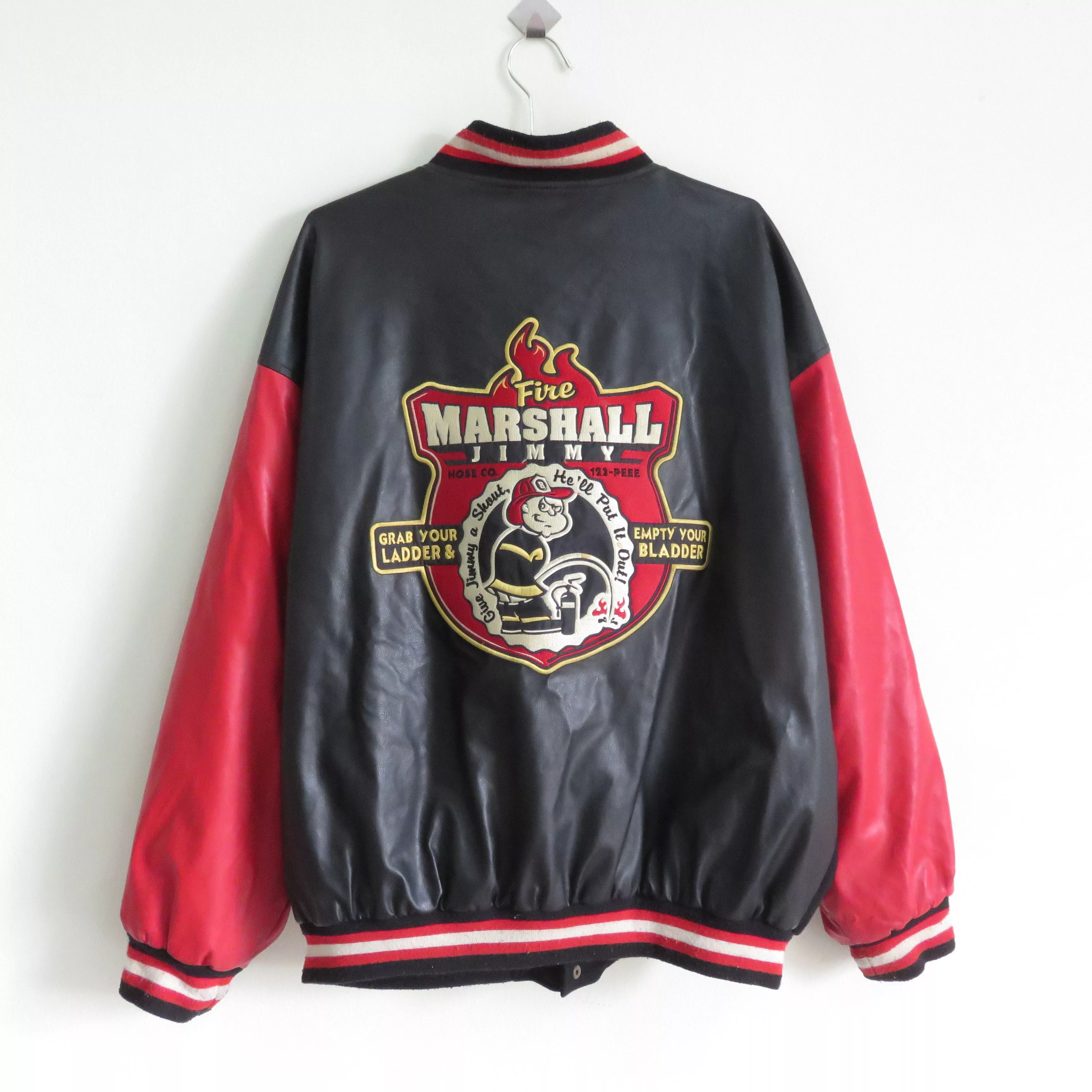 Vintage Light Jackets Vintage Marshall Embroidered Oversize Varsity Multi