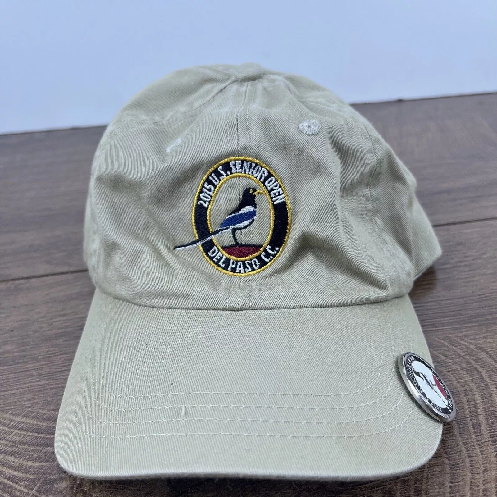 Other Hats Other 2015 US Senior Open Hat Del Paso CC Adjustable Hat Tan Hat A Brown