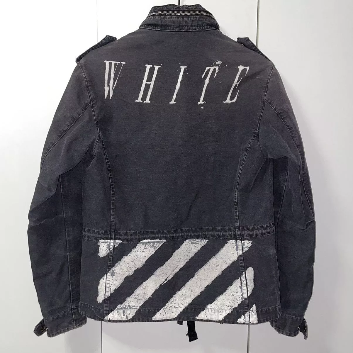 Off-White Light Jackets Off-White Basic M65 Military Jacket Black