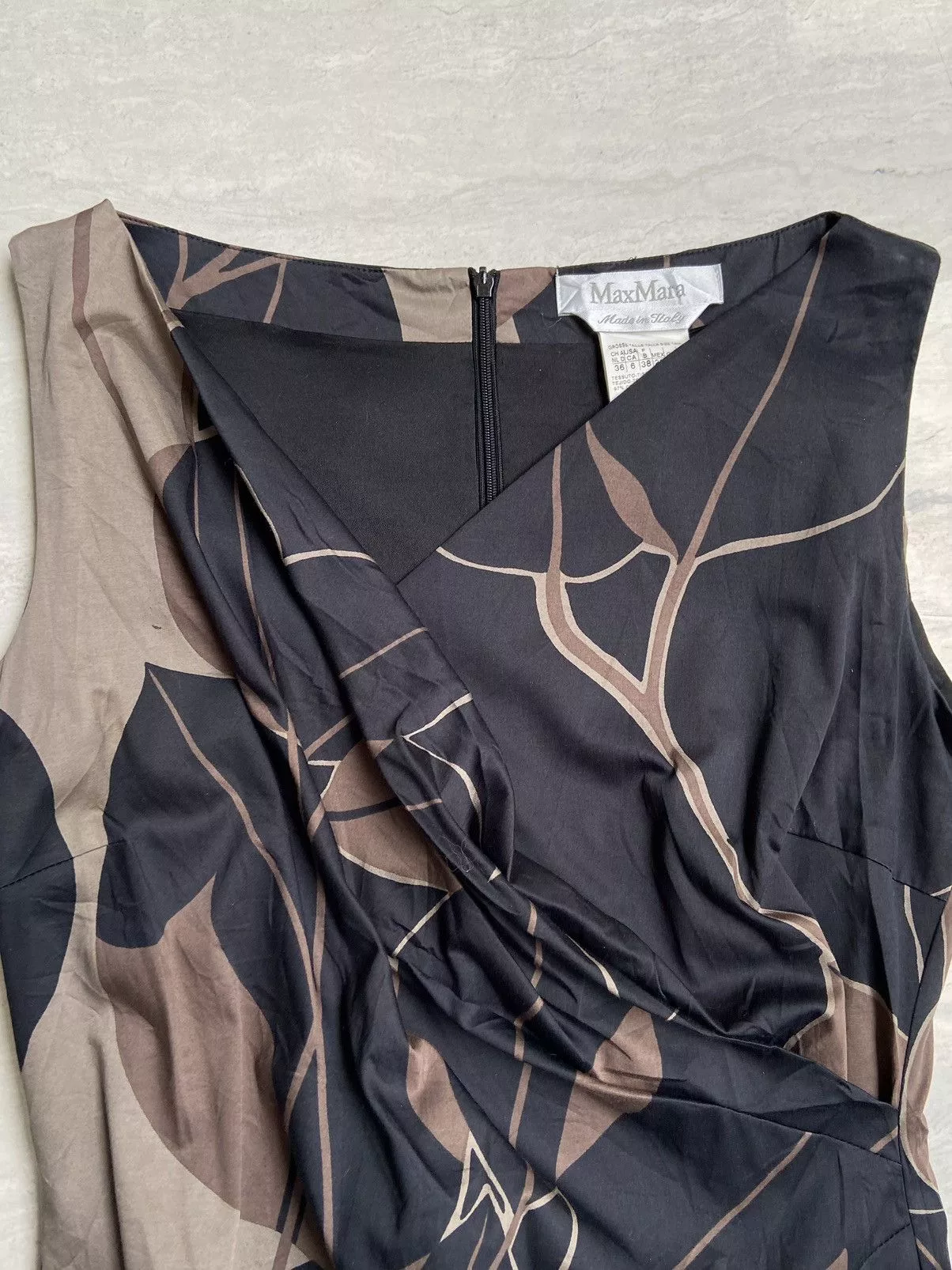 Max Mara Midi Dresses MAX MARA Patterned Dress Brown