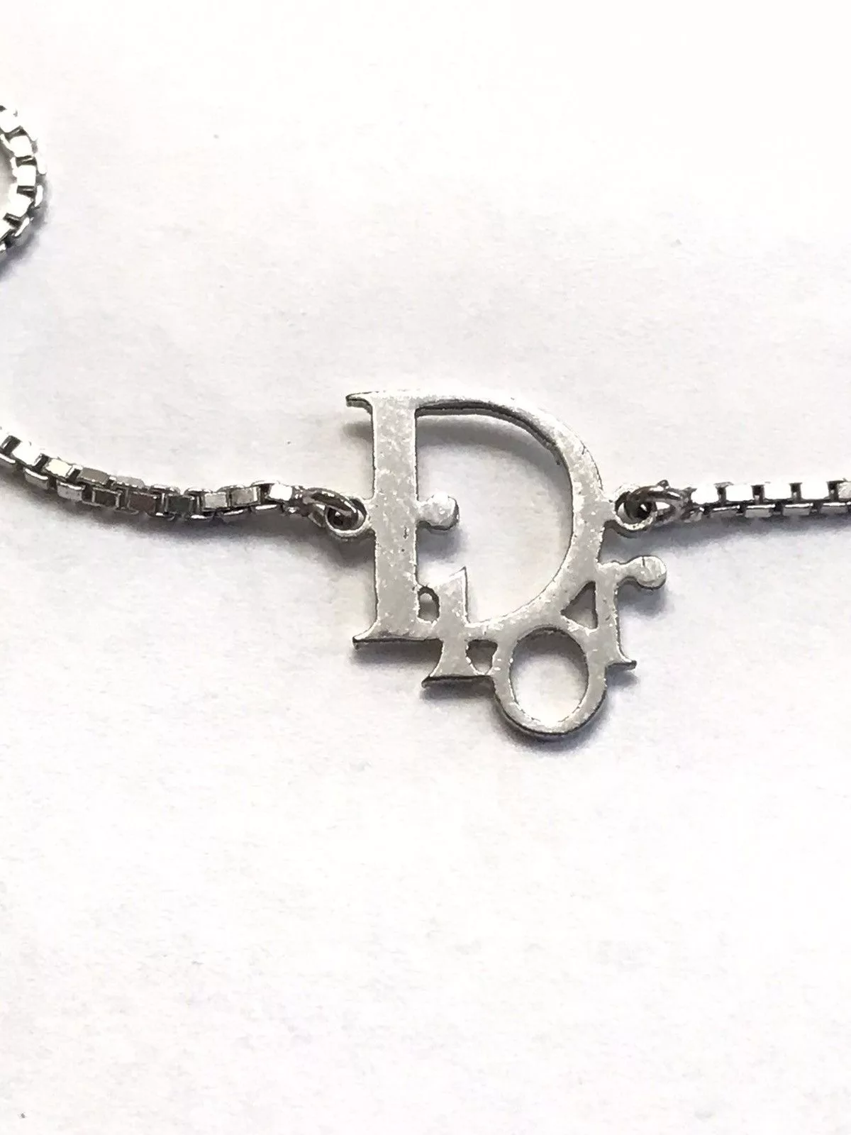Dior Necklaces Dior Logo Necklace Silver