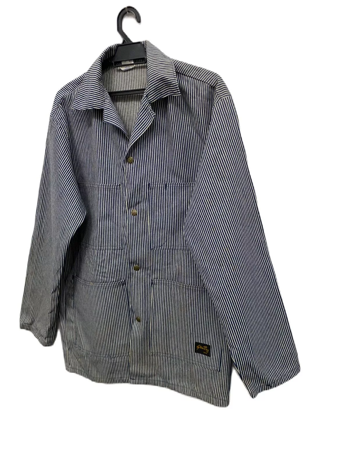 Stan Ray Light Jackets Stan Ray × Vintage AMERICAN PROUD HICKORY JACKET STAN RAY HUNTING STYLE WORKER Blue
