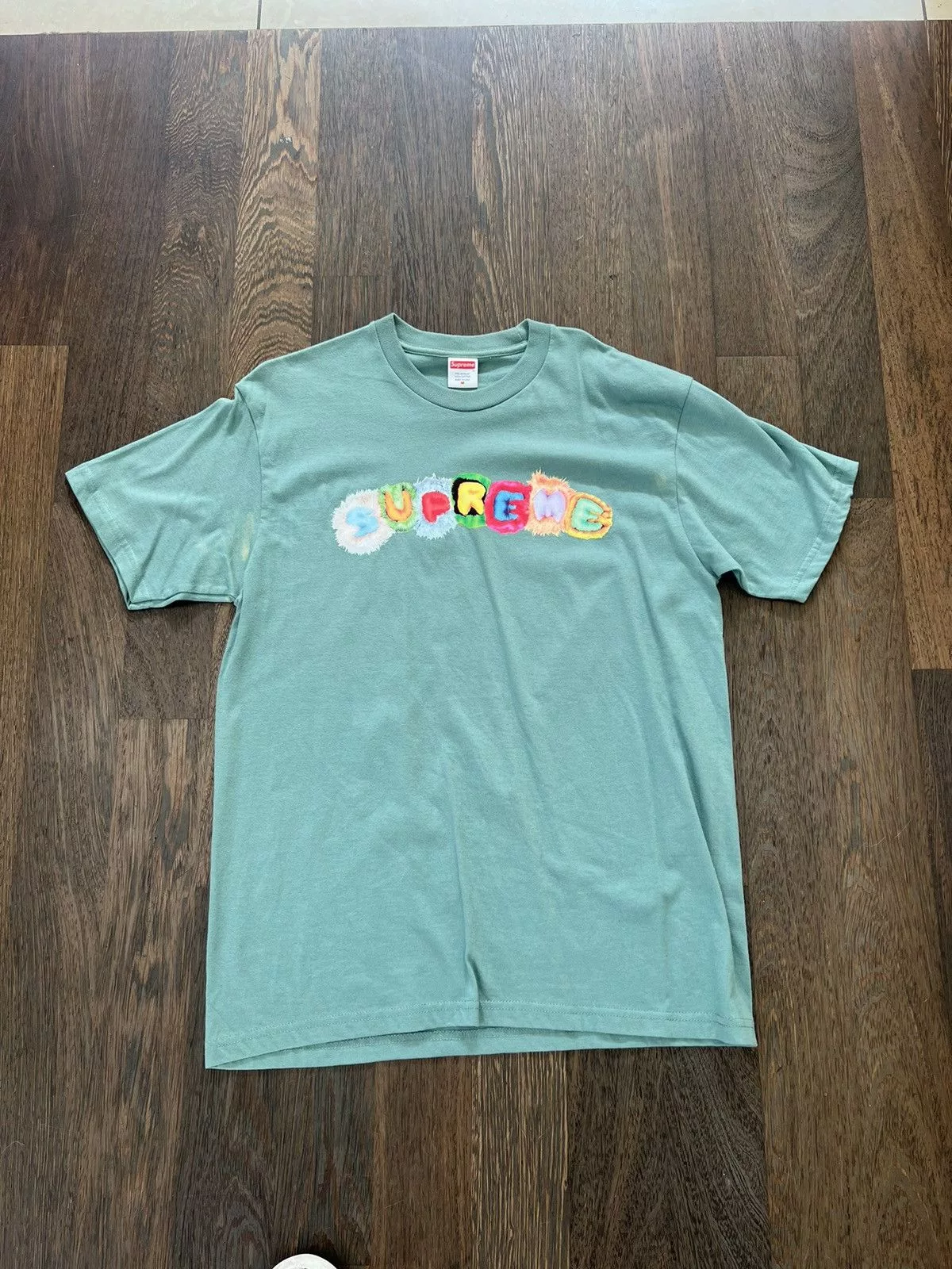 Supreme Short Sleeve T Shirts Supreme Pillows Tee Blue