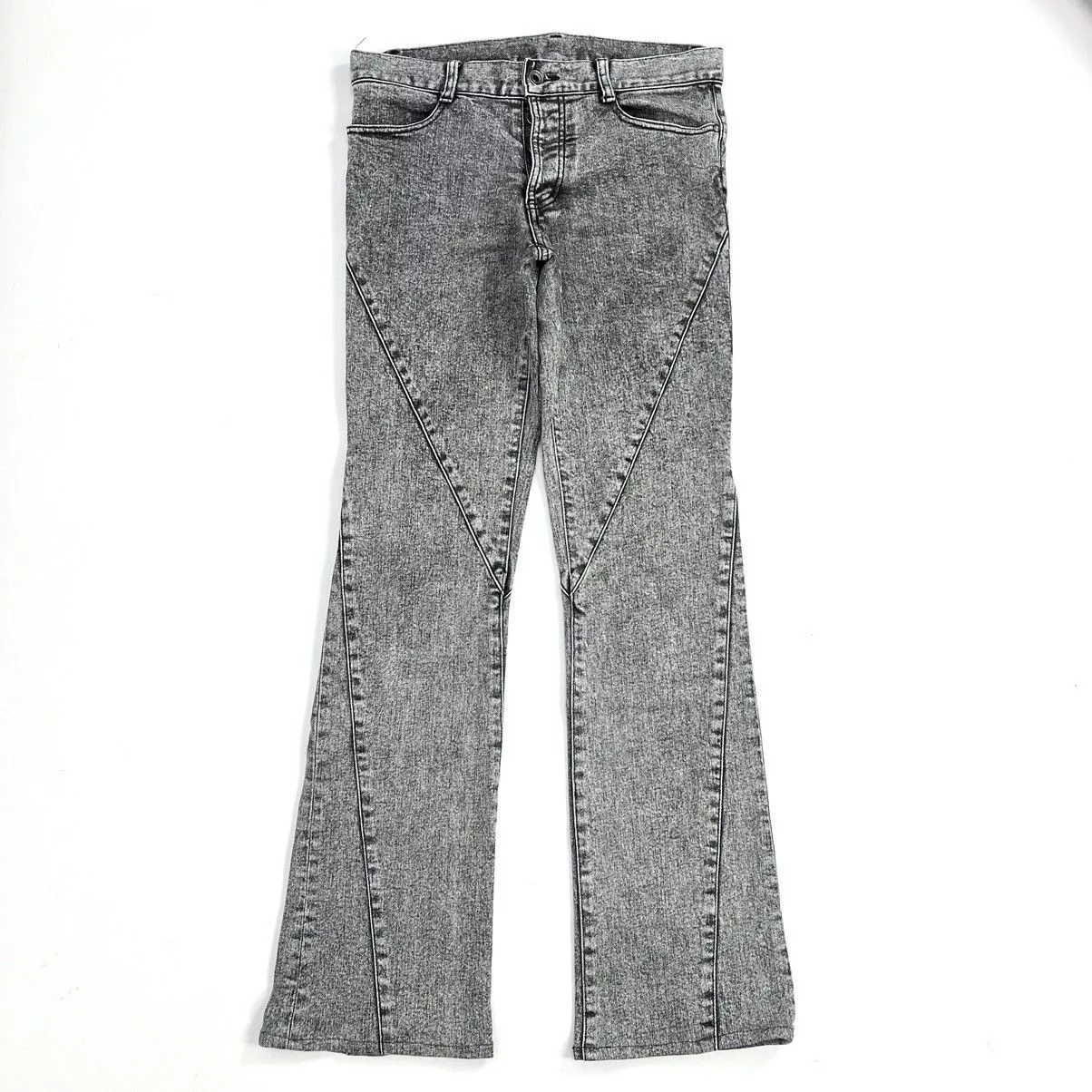 5351 POUR LES HOMMES Denim 5351 POUR LES HOMMES × Beauty Beast 5351 Pour les Hommes Flare Jeans Gray Streetwear