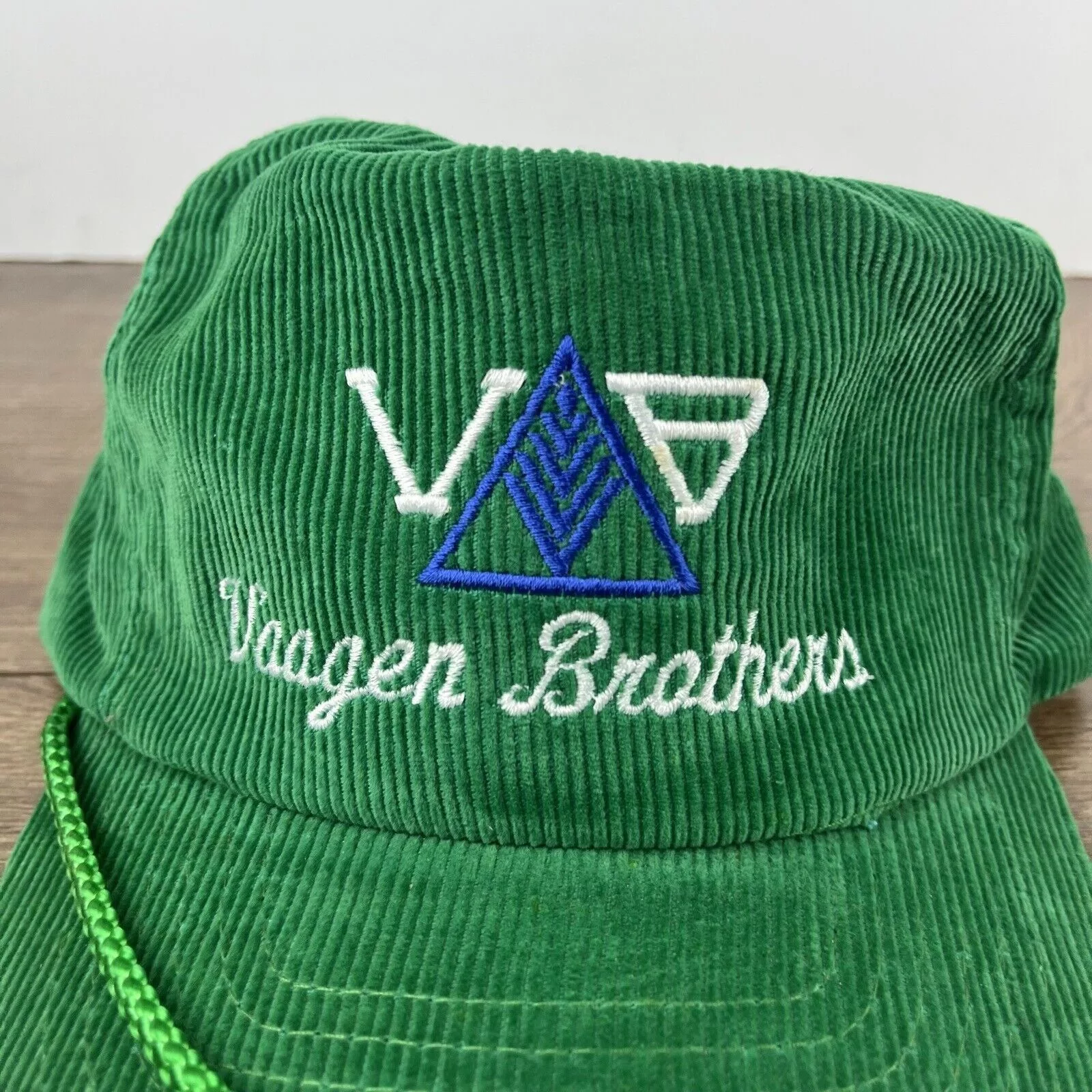 Other Hats Vaagen Brothers Hat VB Adjustable Hat Green Hat Adjustable G