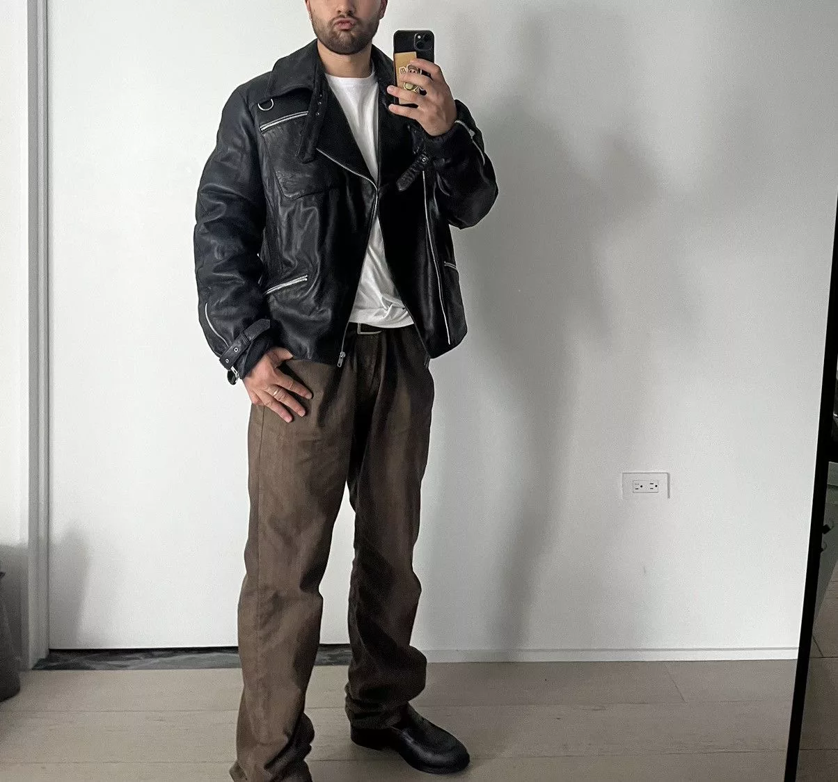 Vintage Leather Jackets Very vintage jacket Black