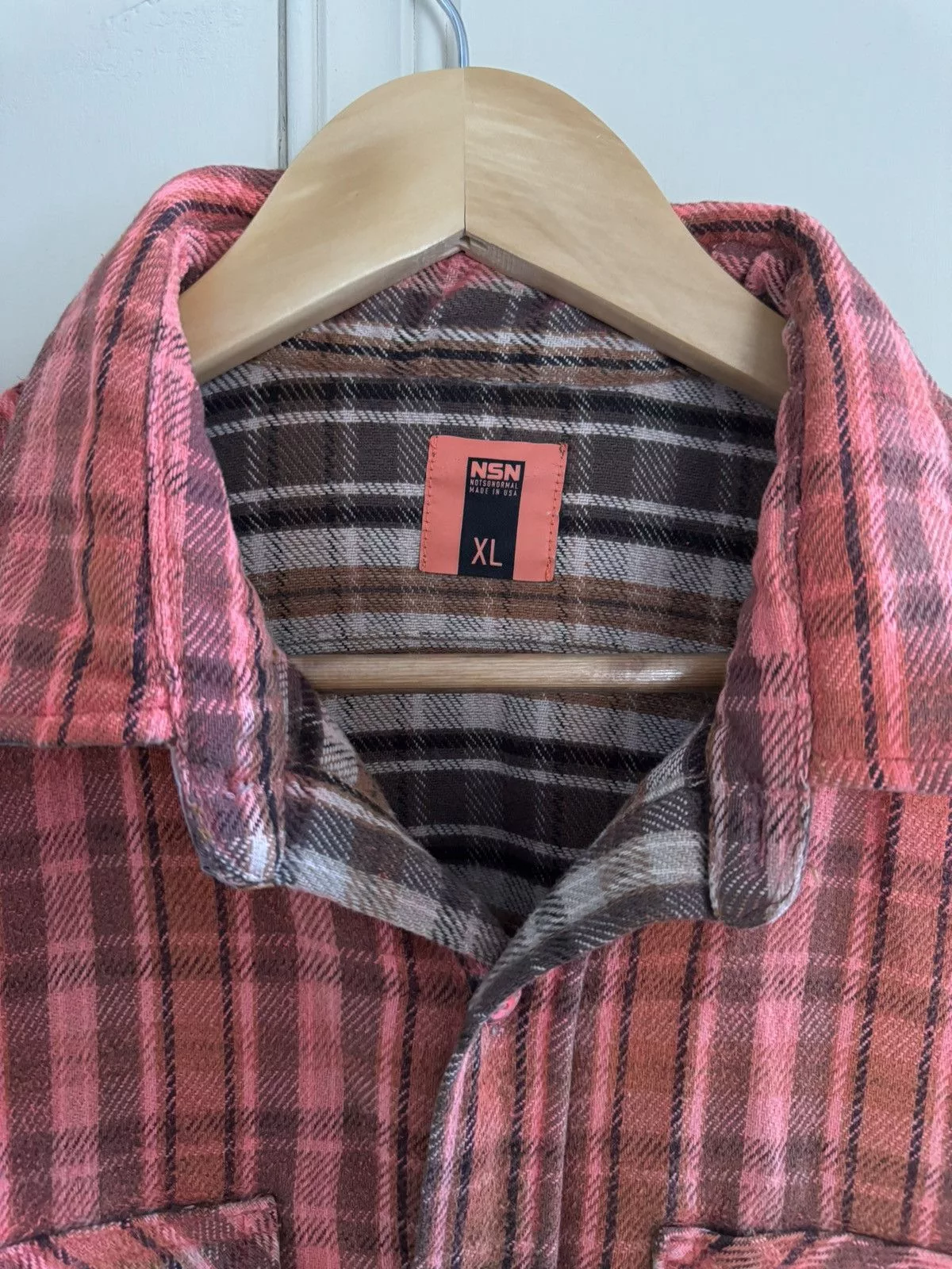 NOTSONORMAL Shirts Button Ups NOTSONORMAL FLANNEL Orange