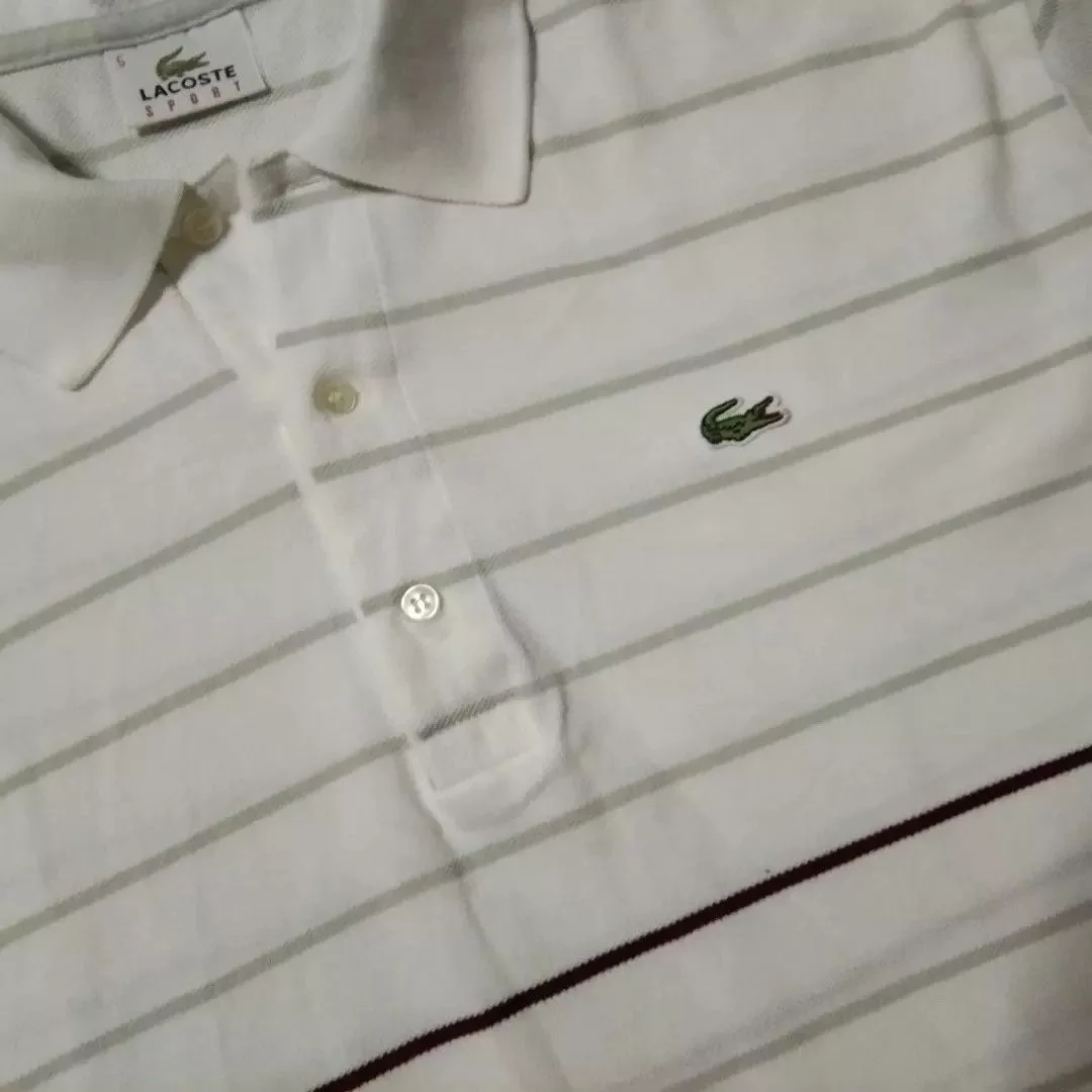 Lacoste Polos Lacoste Polo striped 🐊 White Basics