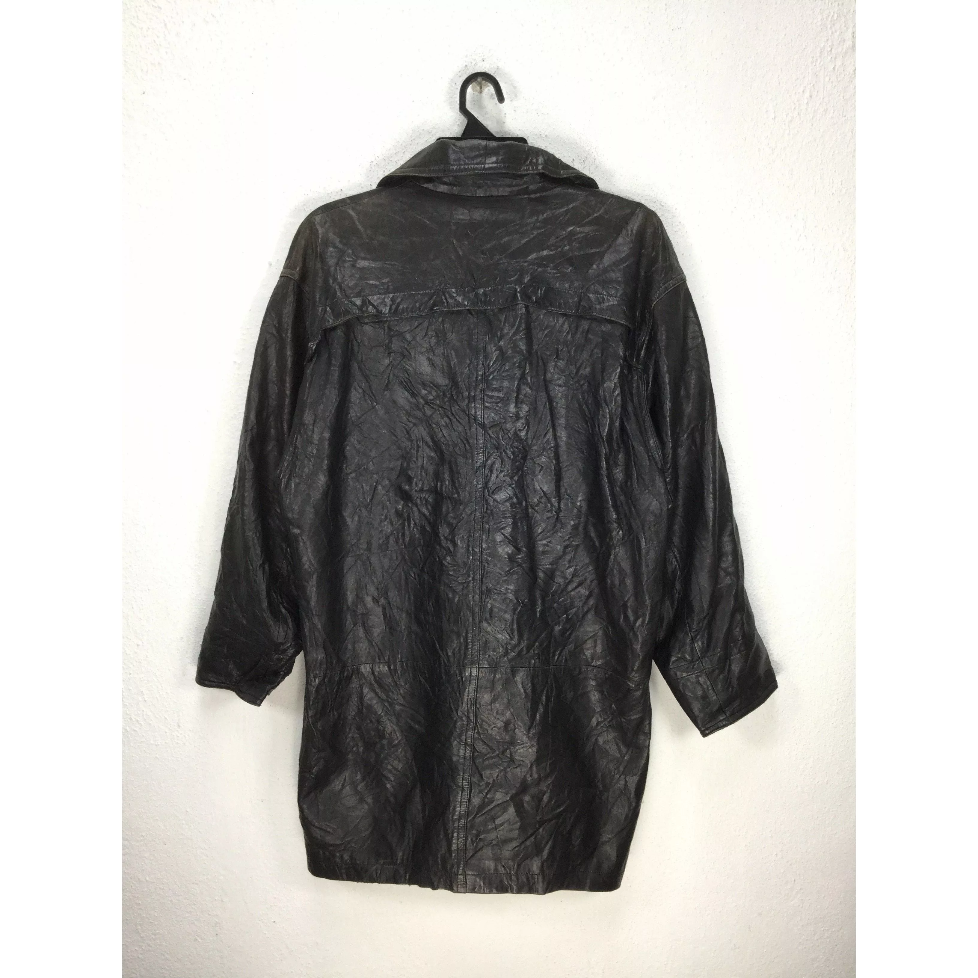 Vintage Leather Jackets Vintage Black Leather Coat Jacket