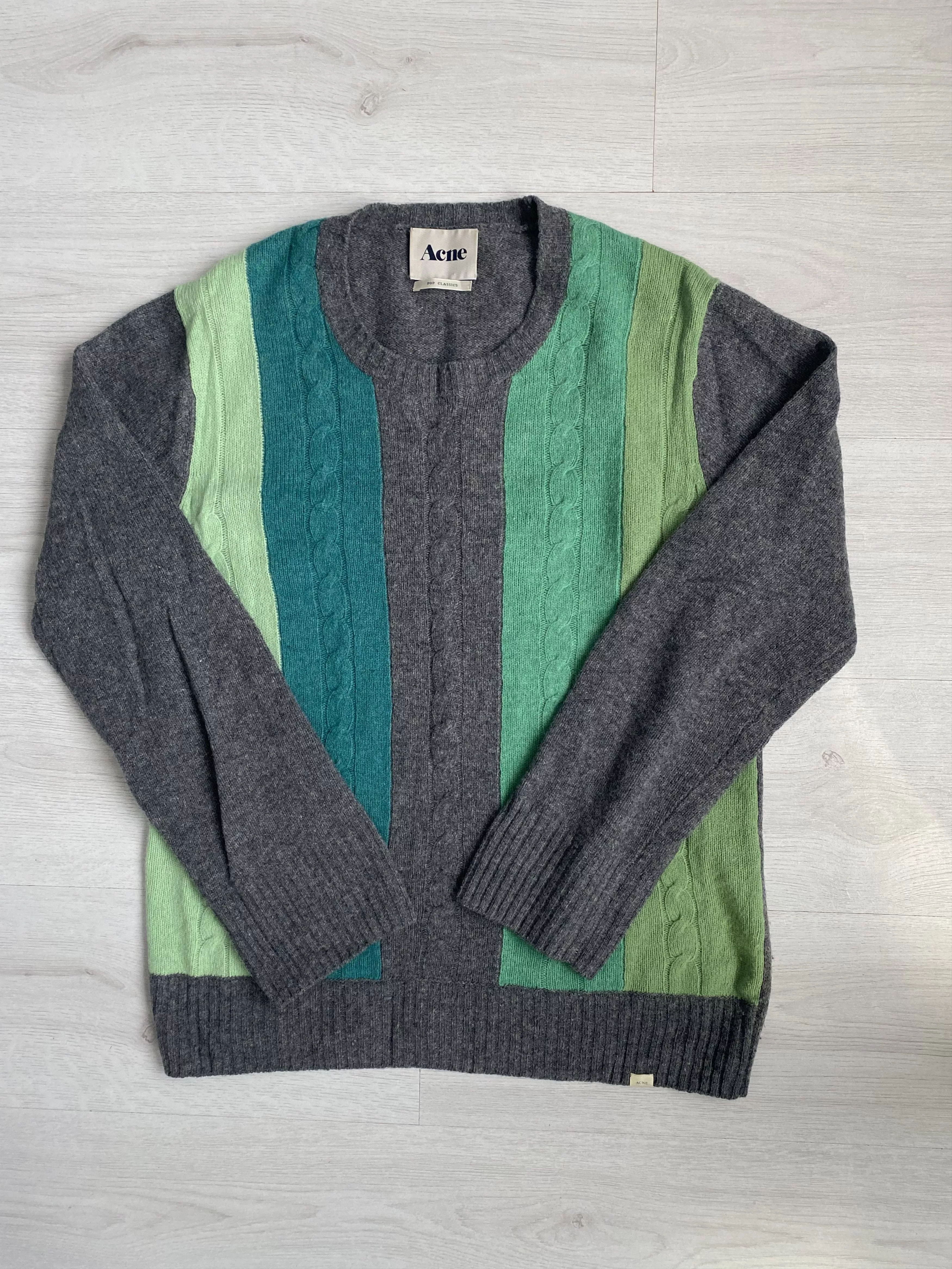 Acne Studios Sweaters Knitwear Acne Studios Men’s Pop classics Lambswool Sweater Gray