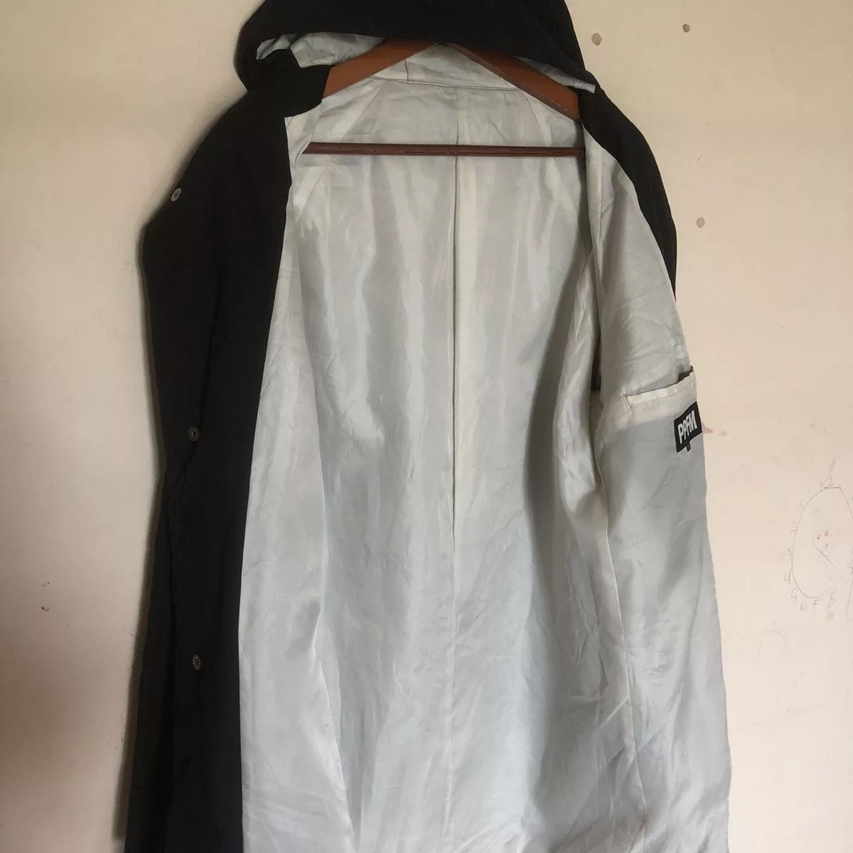 PPFM Light Jackets PPFM Long light Nylon Windbreaker Light ParkaJacket Black