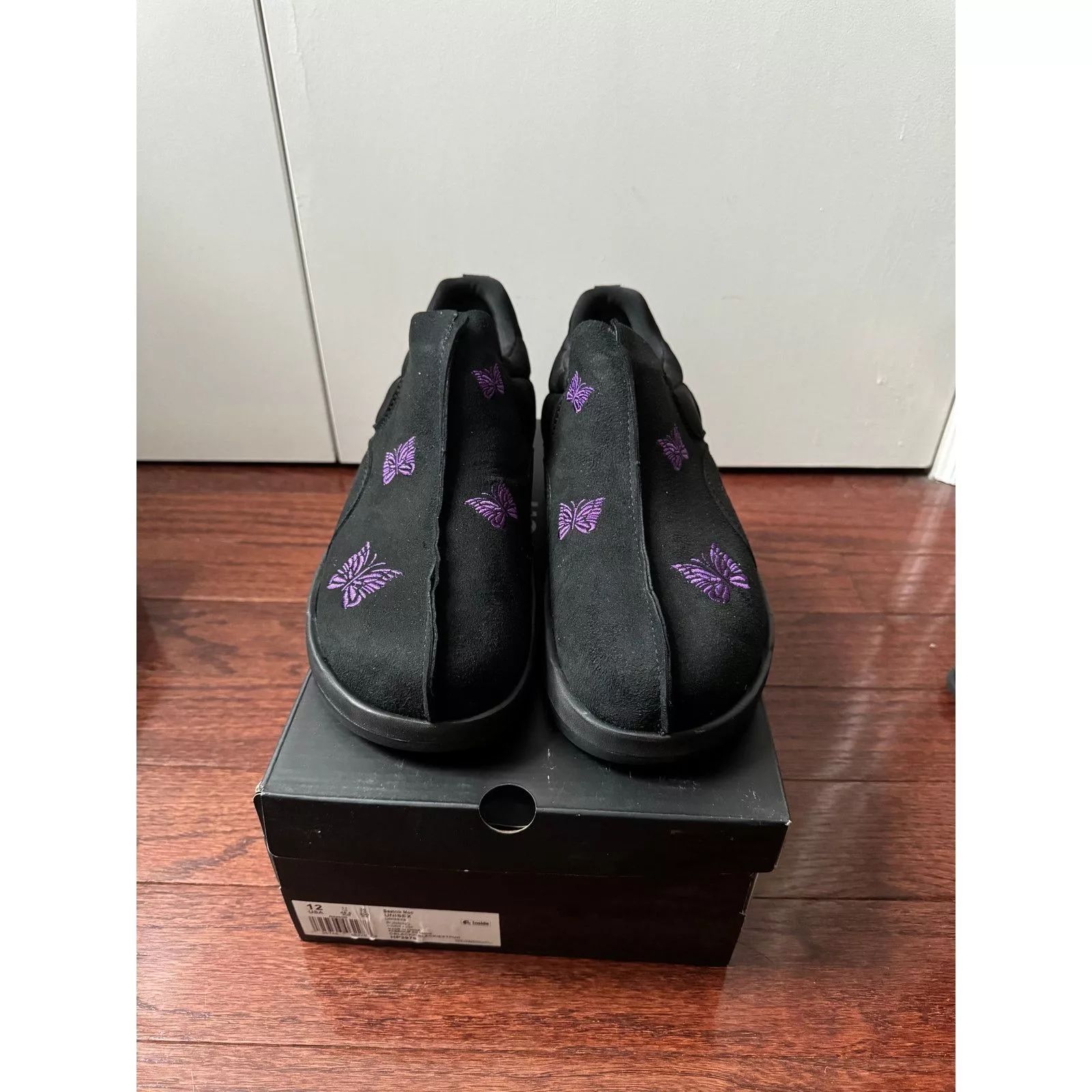 Needles Casual Leather Shoes Needles Beatnik Black