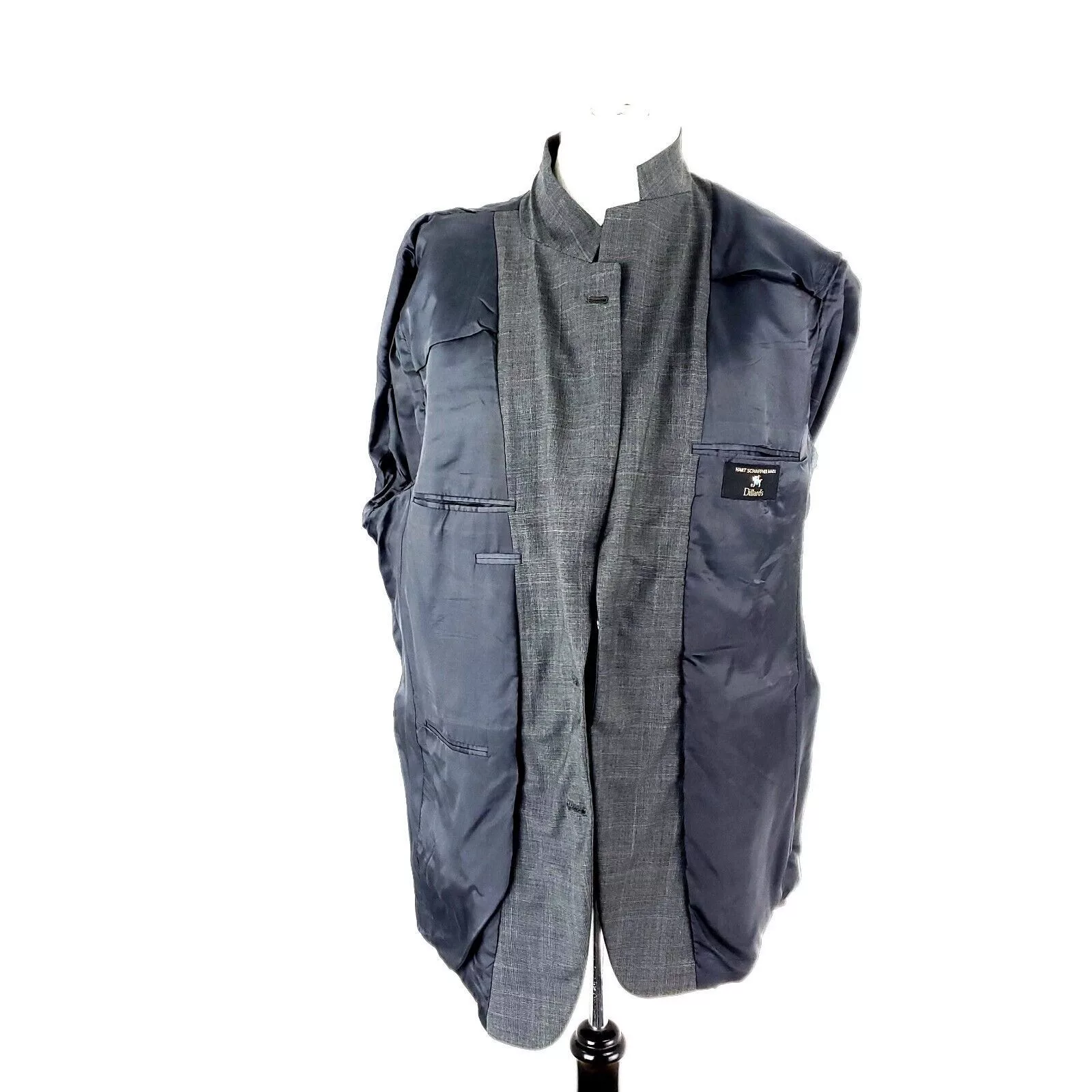 Hart Schaffner Marx Blazers Hart Schaffner Marx Wool 2 Button Blazer 42R Gray Sharkskin