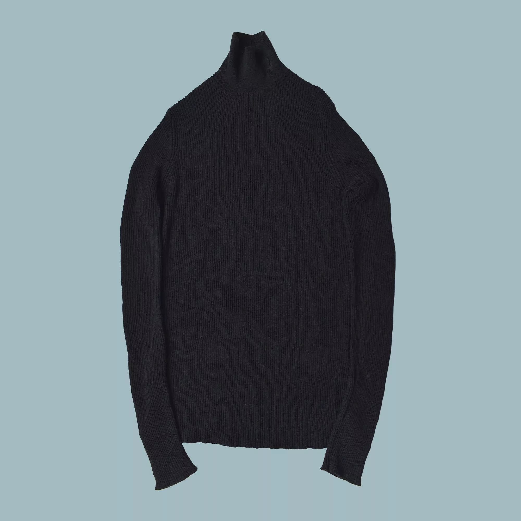 Prada Sweaters PRADA WOMEN'S BLACK TURTLENECK SWEATER KNITTED