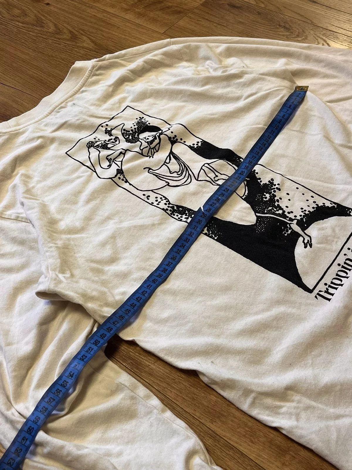 Edwin Long Sleeve T Shirts Edwin × Japanese Brand Edwin ‘Tripping In Hell’ Longsleeve T-shirt White