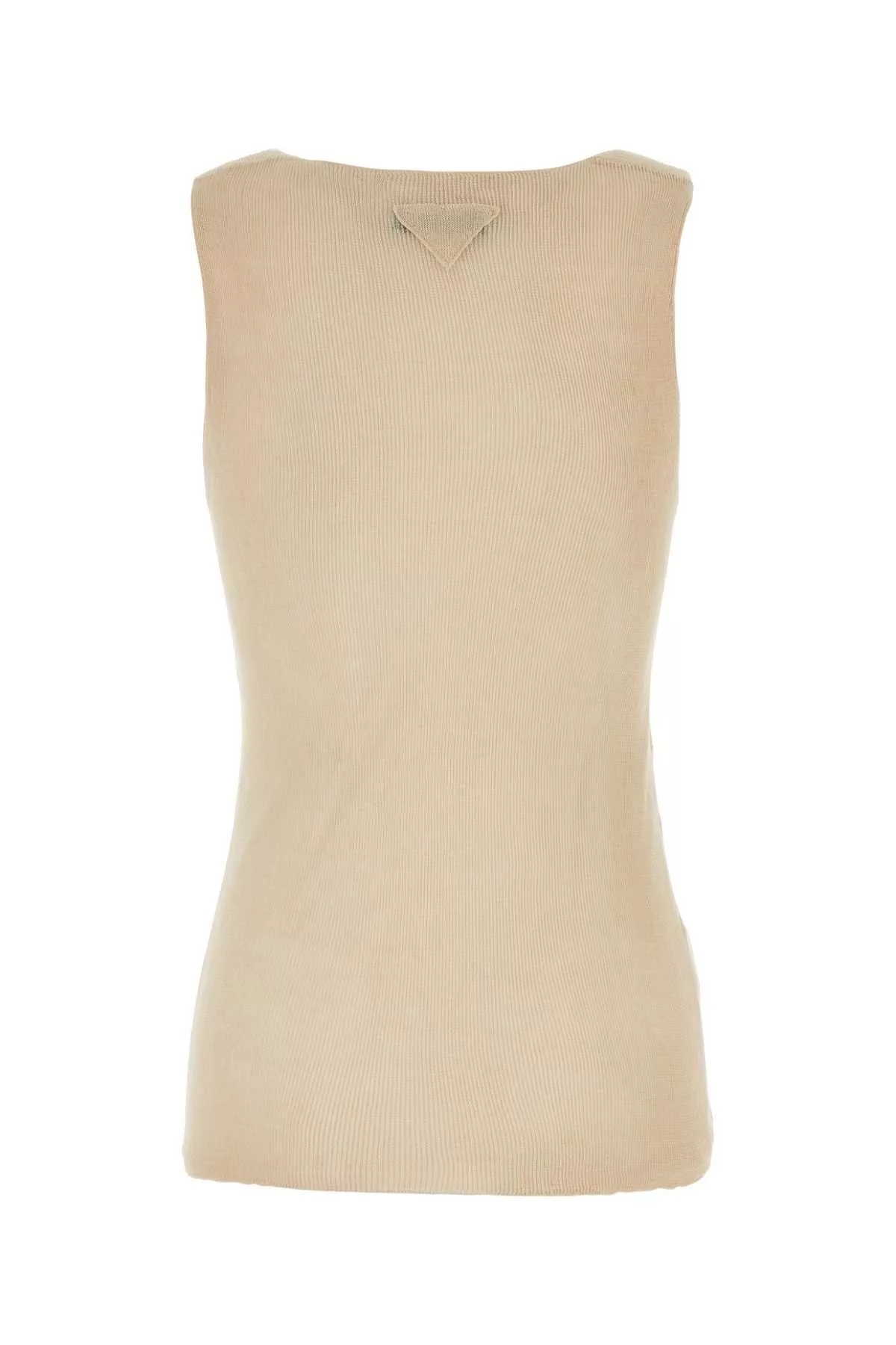 Prada Polos Prada Sand Cotton Tank Top Multi