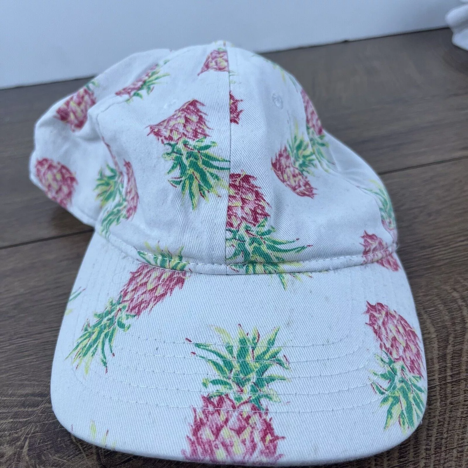 Other Hats Other Pineapple Adjustable Hat White Pineapple Adjustable Hat Adul