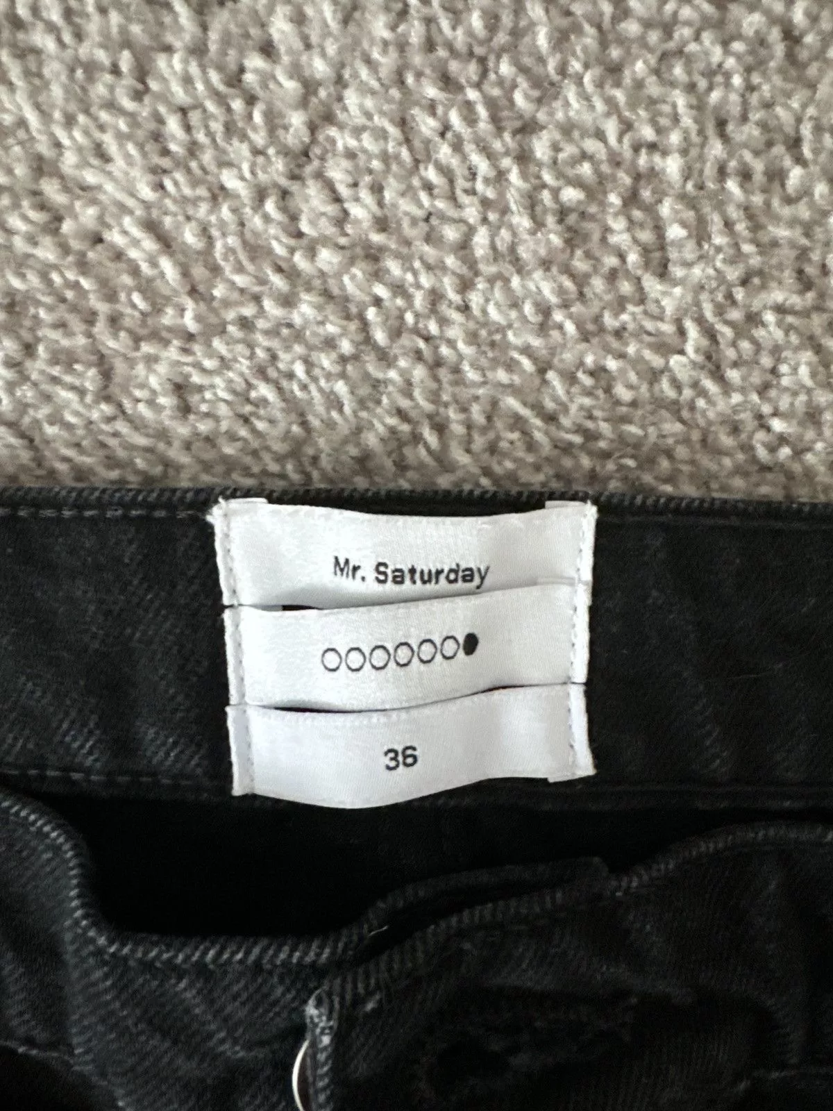 Mr. Saturday Denim Mr. Saturday Mr Saturday Straight Leg Denim Black