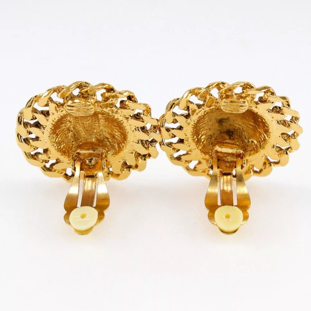 Chanel Earrings Chanel Coco Mark earring Gold