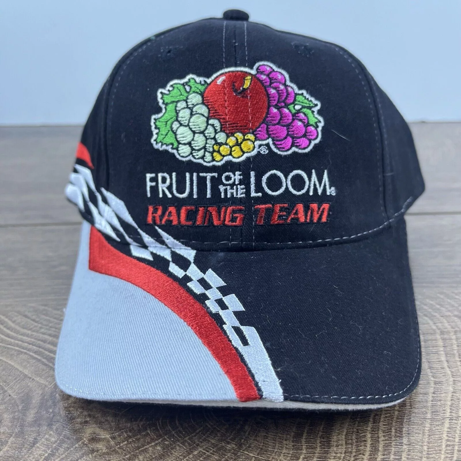 Other Hats Other Fruit of the Loom Racing 55 Hat Black Cap Hat Adjustable Bla