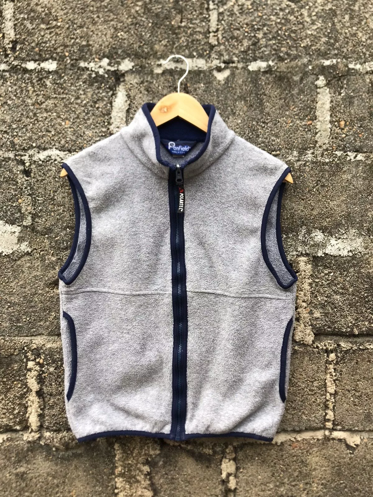 Penfield Vests Penfield × Vintage Vintage Penfield Polartec USA Fleece Zip Vest Gray