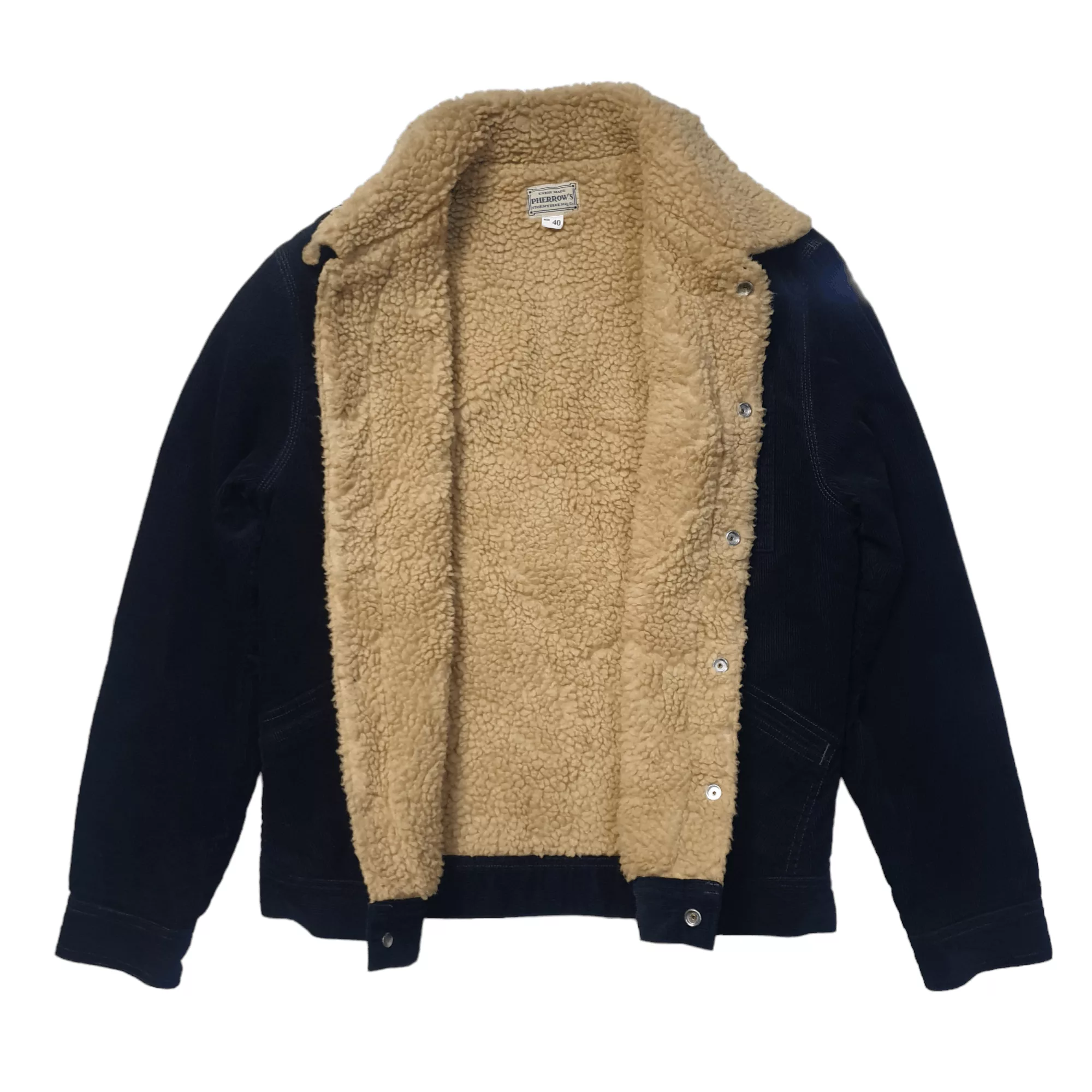 Pherrow's Denim Jackets Pherrow's Pherrows Corduroy Jacket Blue