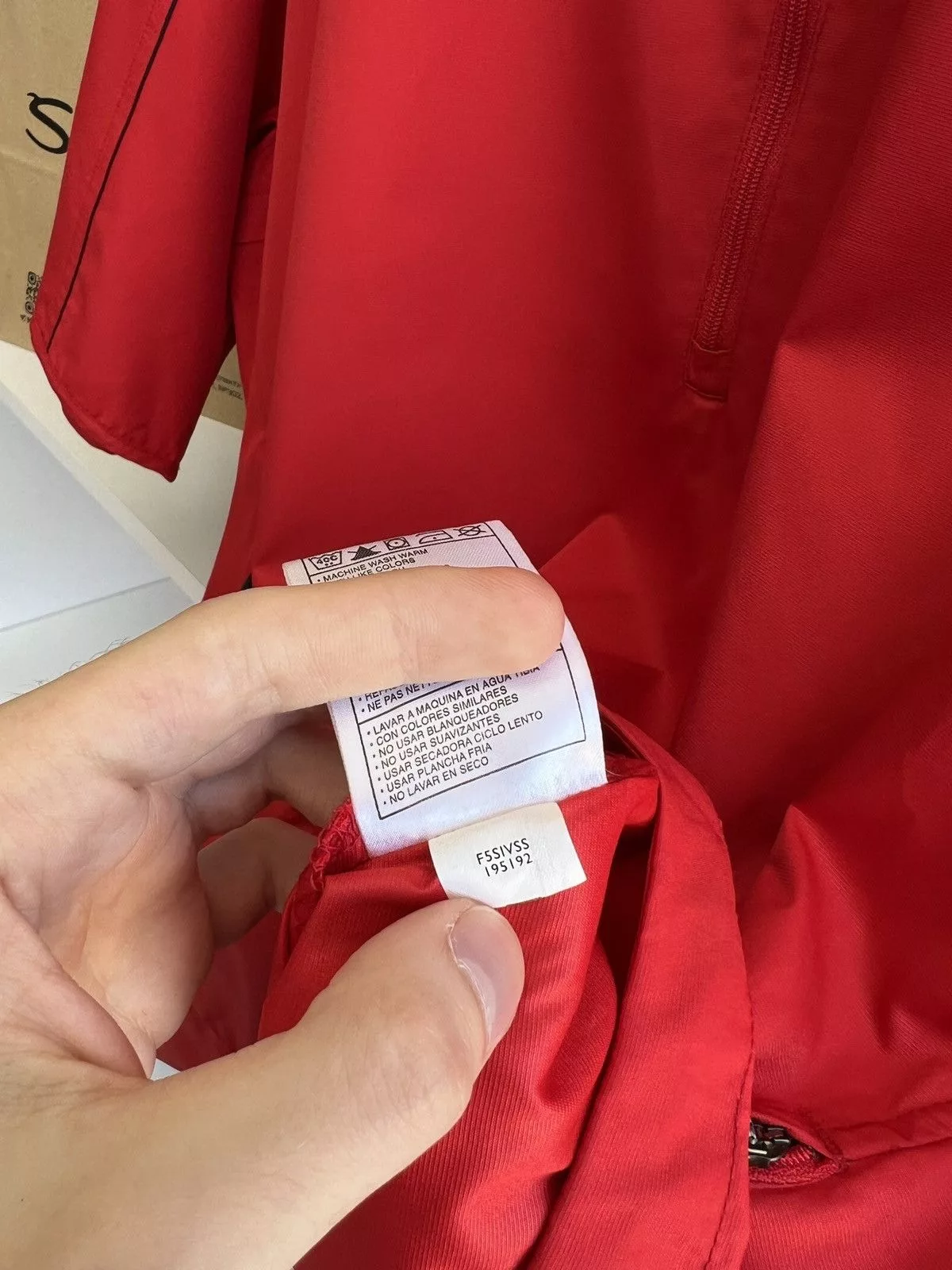Nike Denim Jackets Nike × Vintage Vintage NIKE Red Golf Pullover Jacket