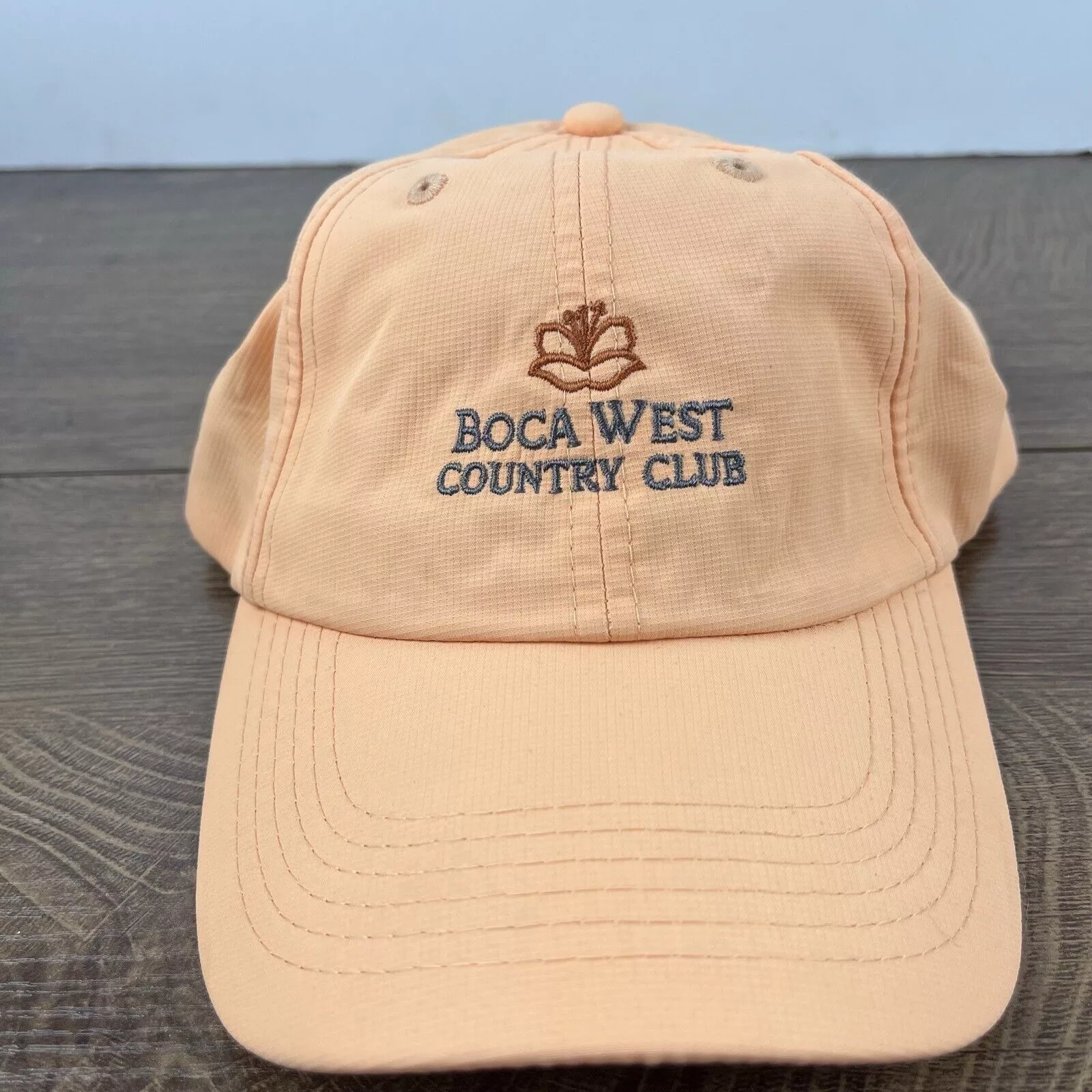 Other Hats Other Boca West Country Club Adjustable Hat Orange Adjustable Hat