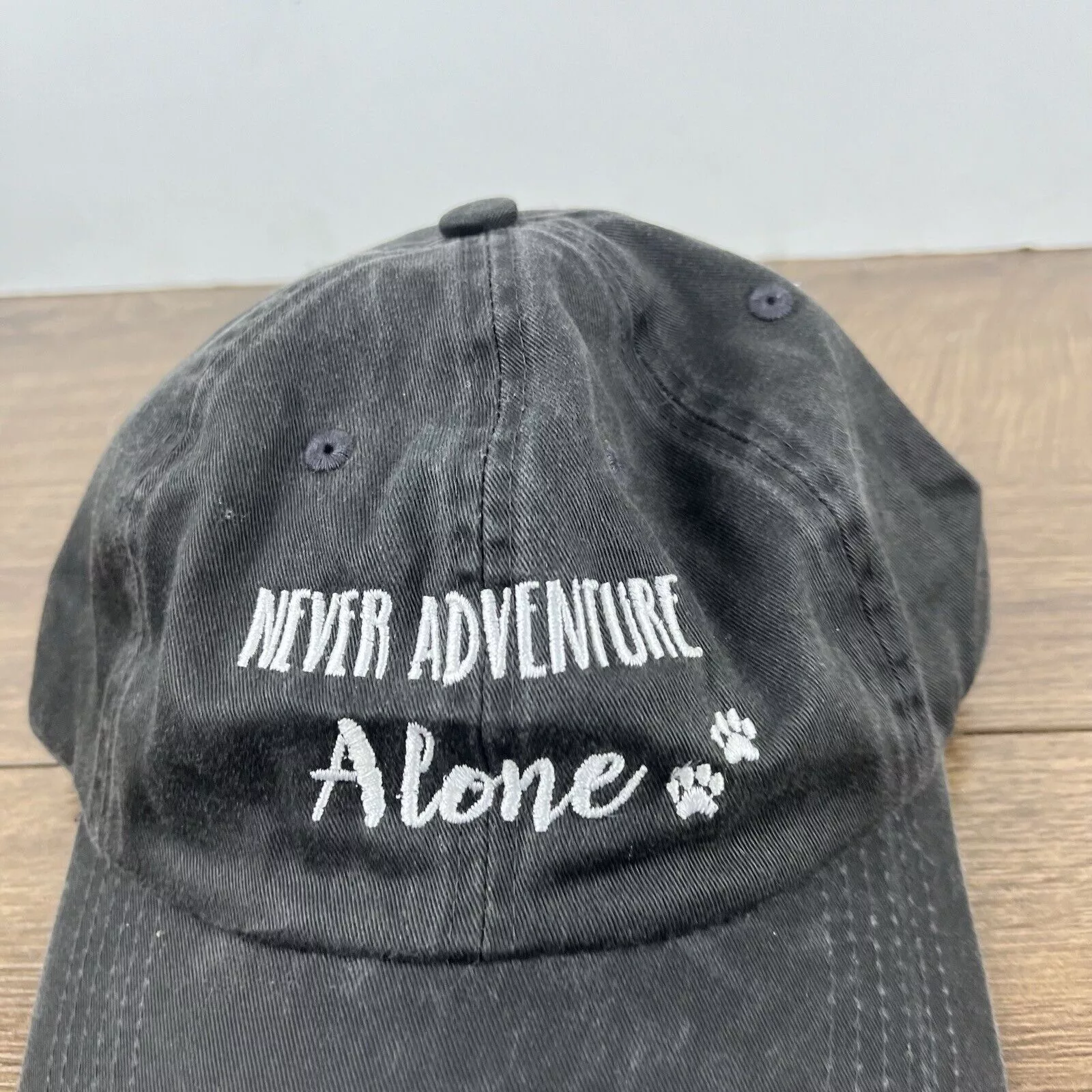 Other Hats Other Dog Hat Never Adventure Alone Hat Gray Hat Adjustable Hat Gr