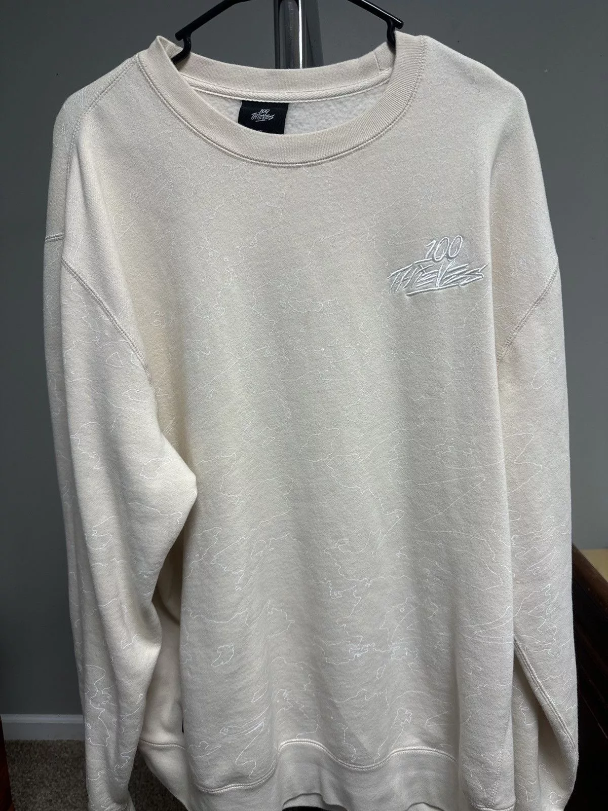 100 Thieves Sweaters Knitwear 100 Thieves Topographic Crew Neck Beige