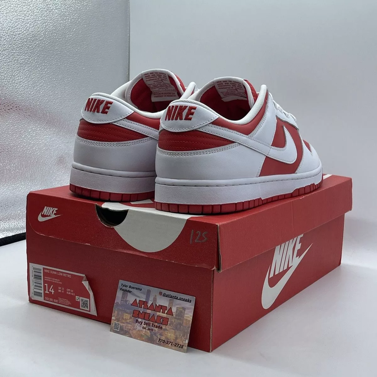 Nike Low Top Sneakers Nike Dunk low championship red White
