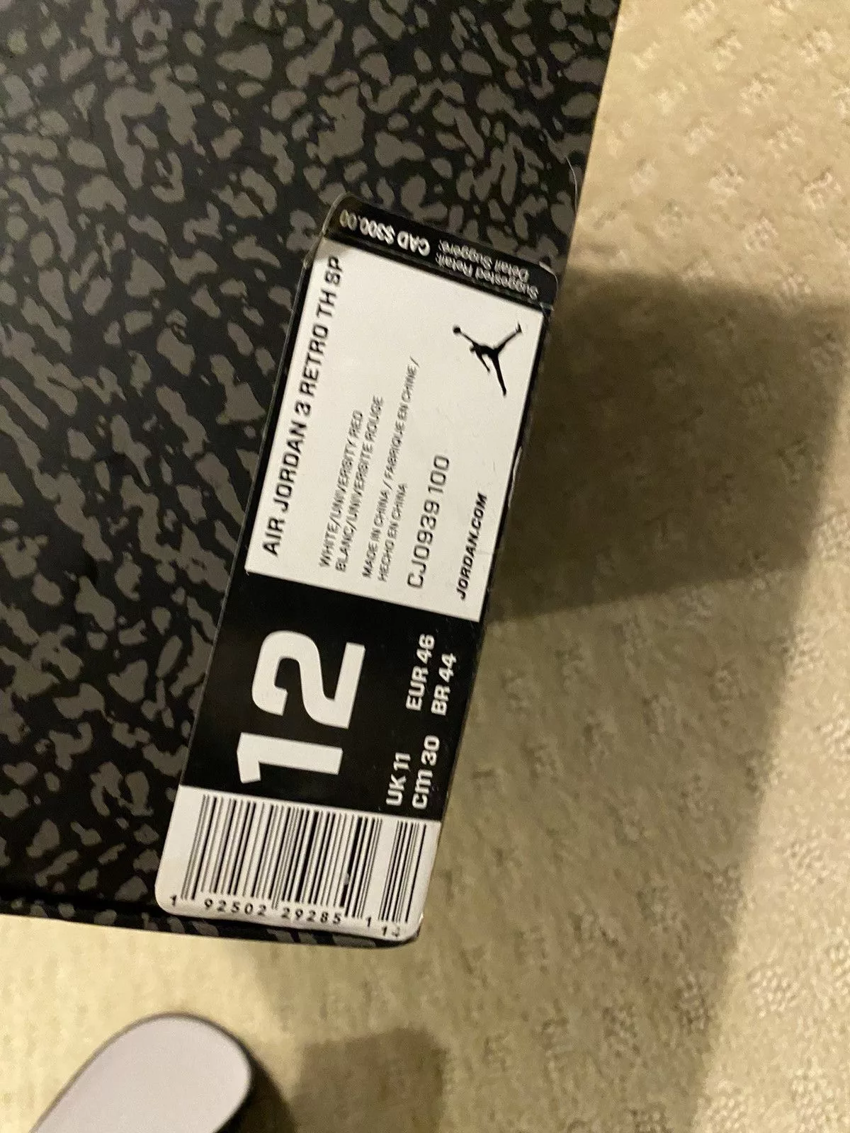 Jordan Brand Hi Top Sneakers Jordan Brand Nike Air Jordan x Tinker Hadfield Retro 3 Red & White