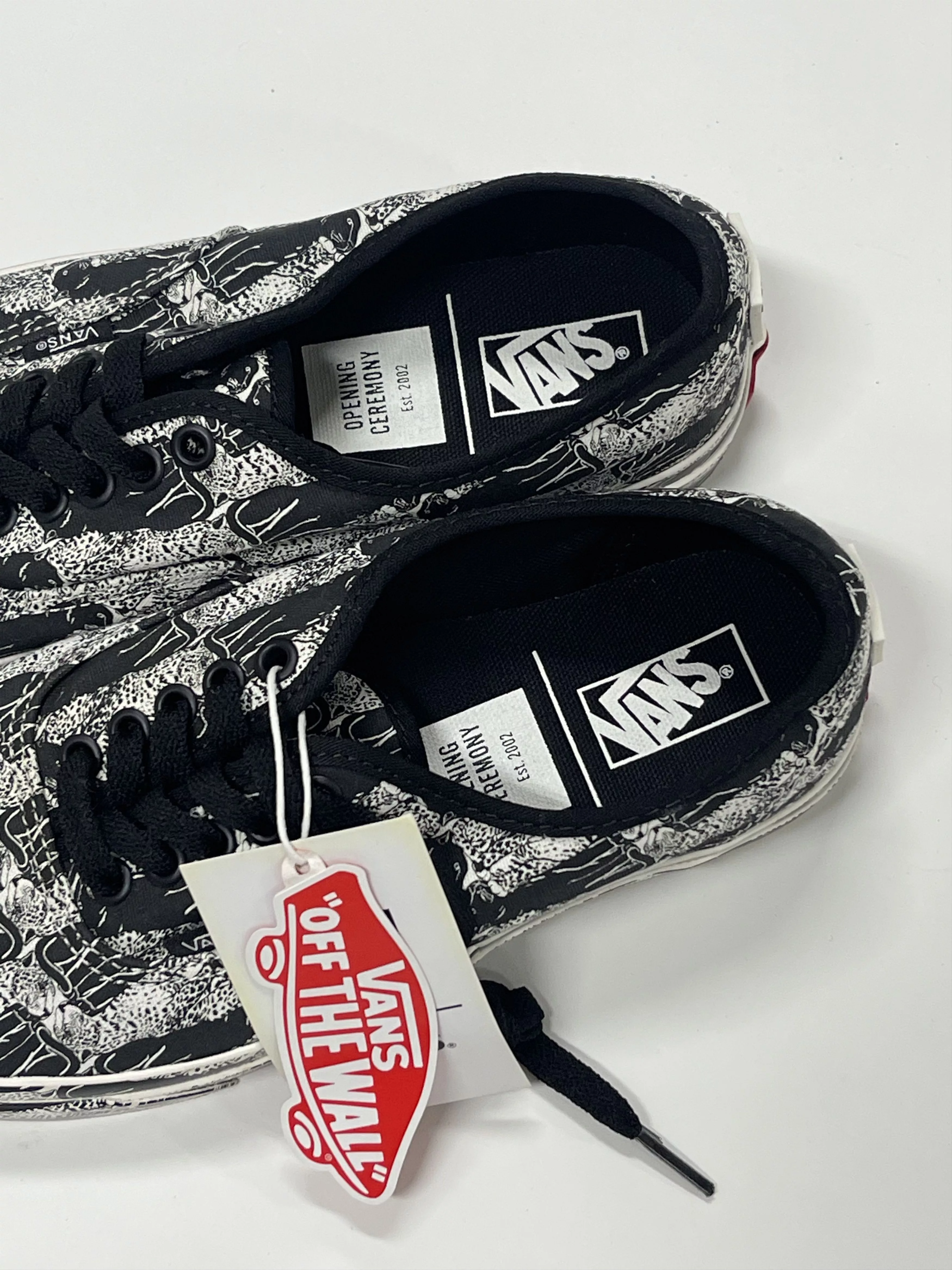 Vans Low Top Sneakers Vans X Opening Ceremony Authentic Leopard Sneaker Black