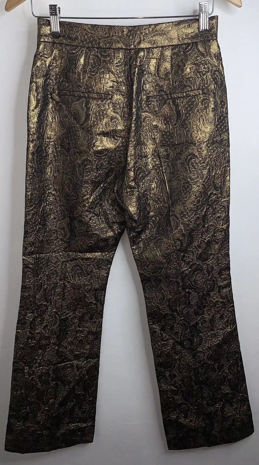 Sandro Pants Sandro paris Goldy Brocade Cropped Pants