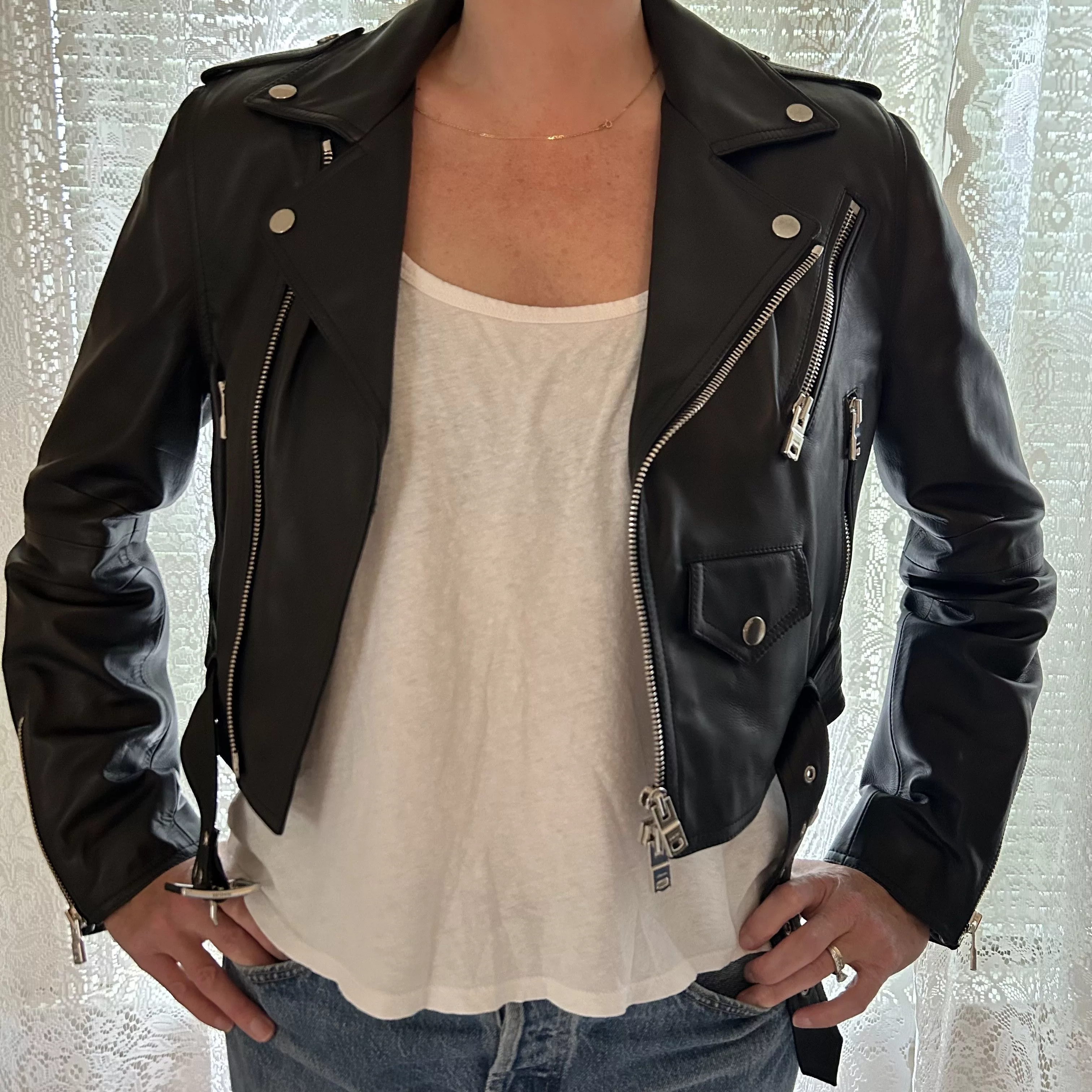 Amiri Leather Jackets Amiri Leather Biker Black