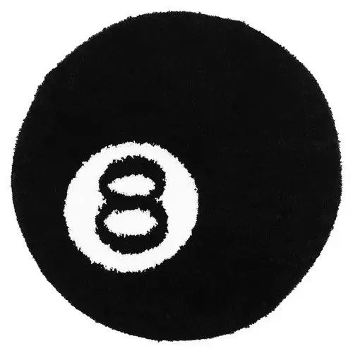 Designer Miscellaneous Designer Billiards 🎱 ball Rugs Black Streetwear