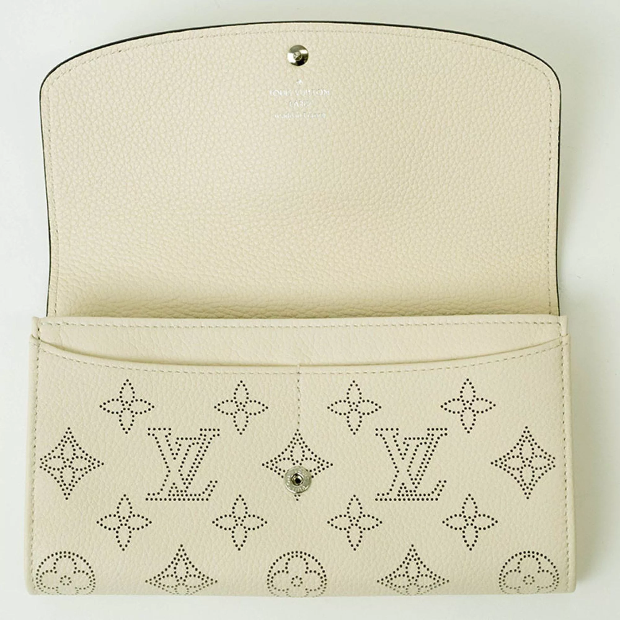 Louis Vuitton Wallets Louis Vuitton Portefeuille Iris Bi-fold Long Wallet Ivory Cream M60177 Women's LOUIS VUITTON Beige