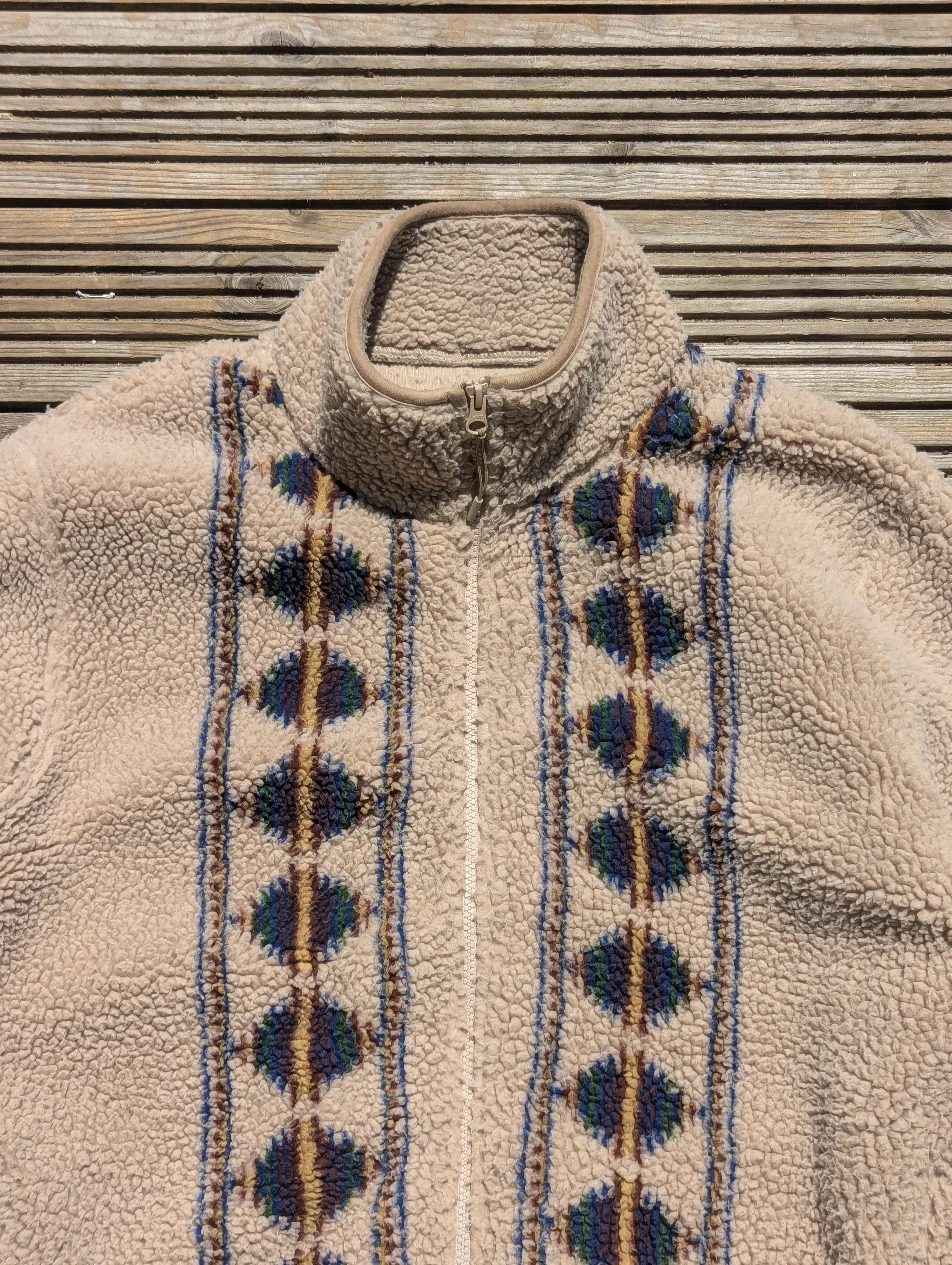 Folk Bombers Folk Fleece Jacket Beige
