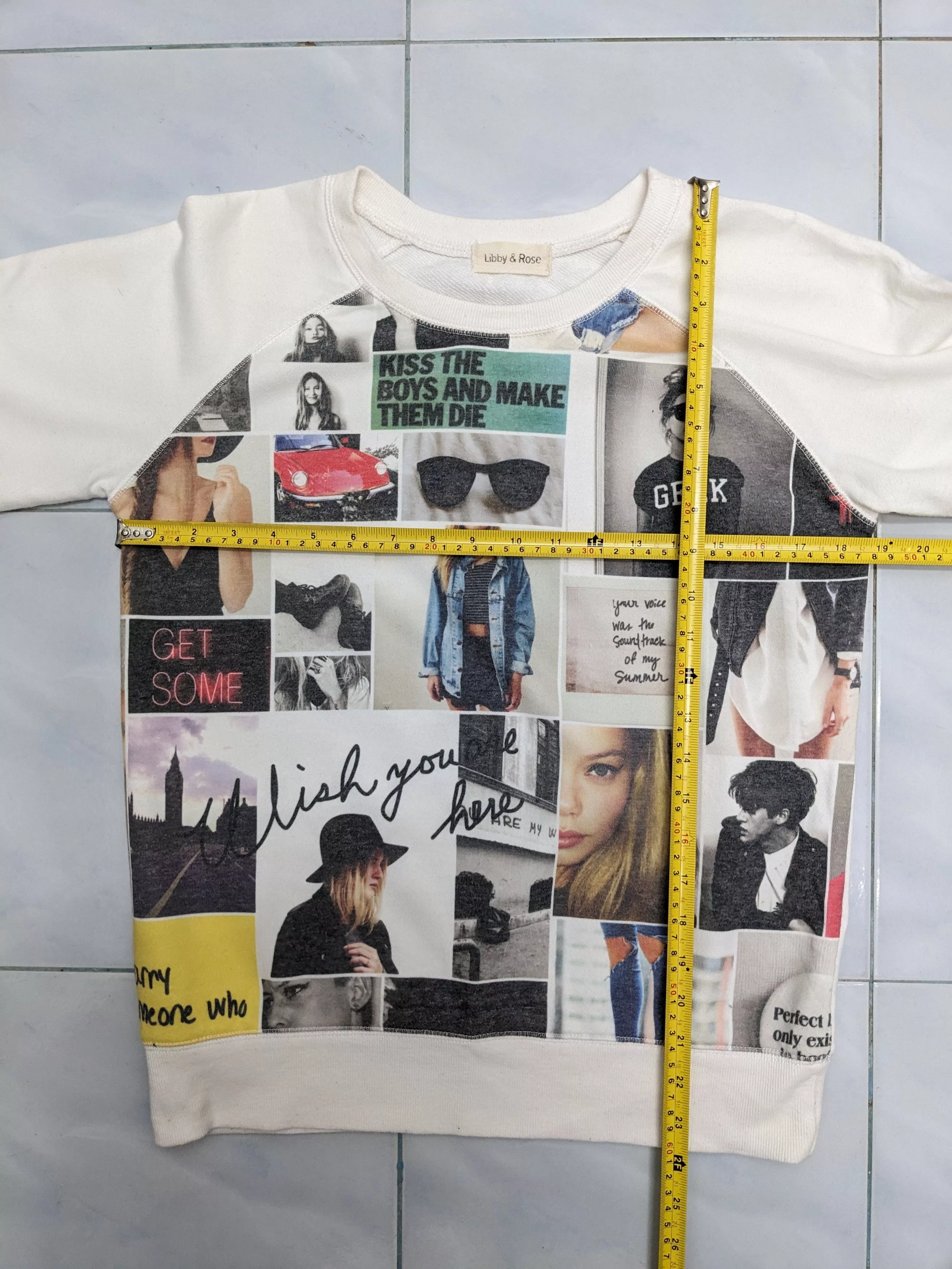 Designer Sweatshirts LIBBY & ROSE DESIGNER STREETWEAR White