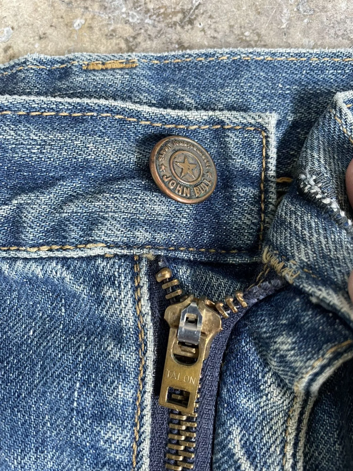 Big John Denim Vintage Big John Flared Pants Blue
