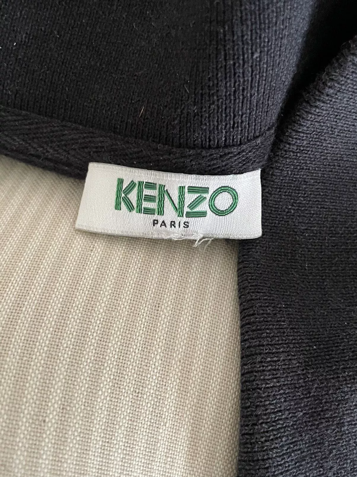 Kenzo Polos Kenzo Paris Black Classic Tiger Logo Polo Size Medium