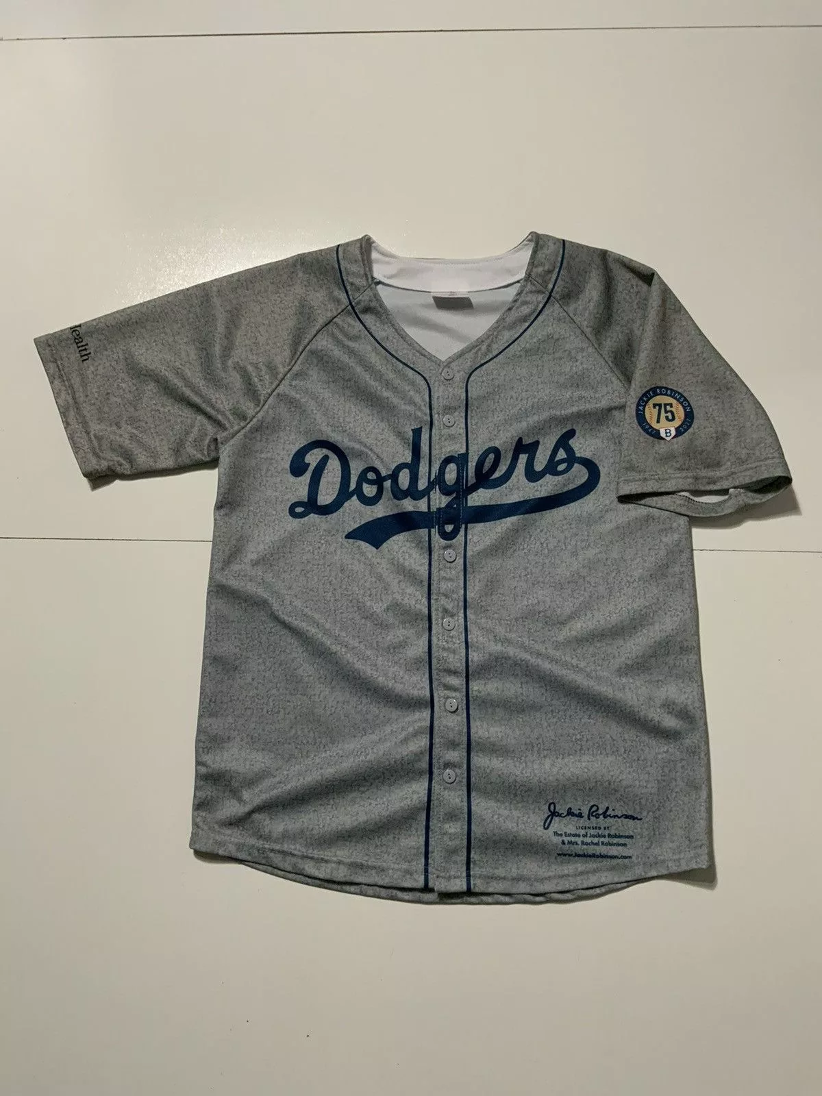 MLB Jerseys MLB Los Angeles Dodgers Jackie Robinson ‘22 75th Baseball Jersey Gray