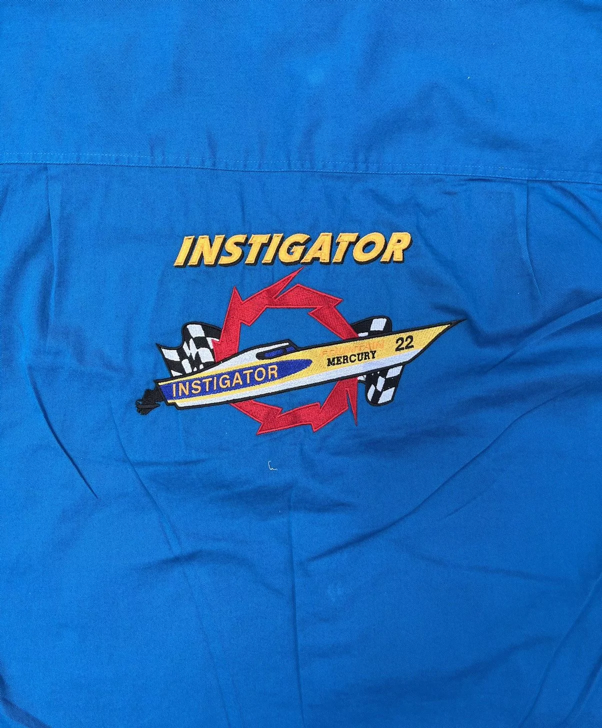 Vintage Shirts Button Ups Vintage Racer Blue Button Up