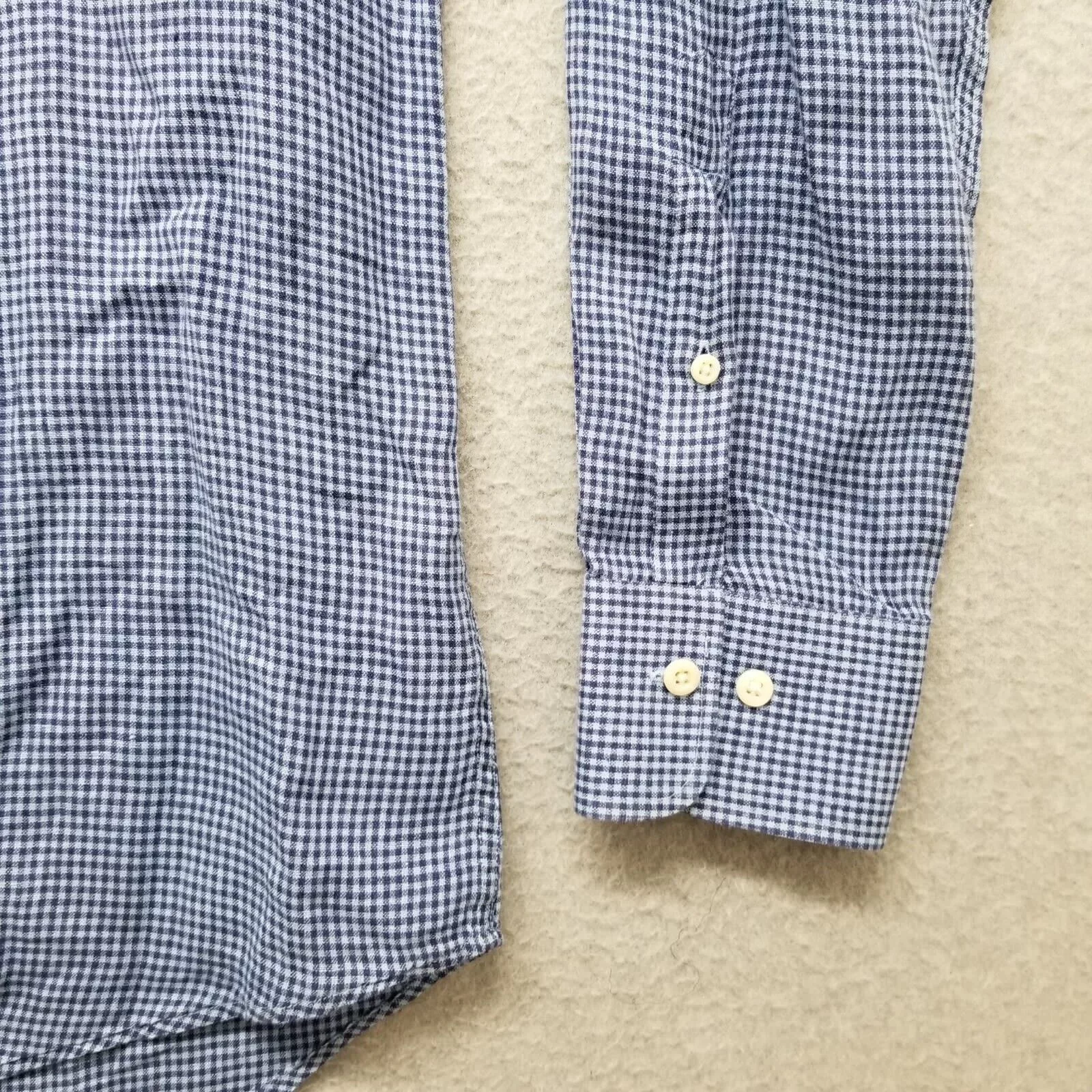 Peter Millar Shirts Button Ups Peter Millar Shirt Mens L Button Up Long Sleeve 100% Linen Blue